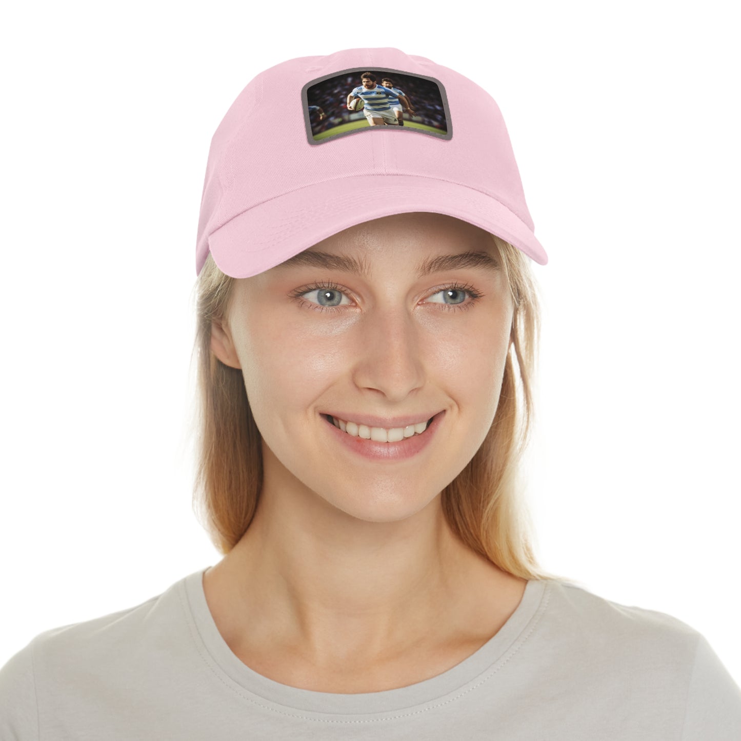 Rugby Messi Rectangle Leather Patch Hat