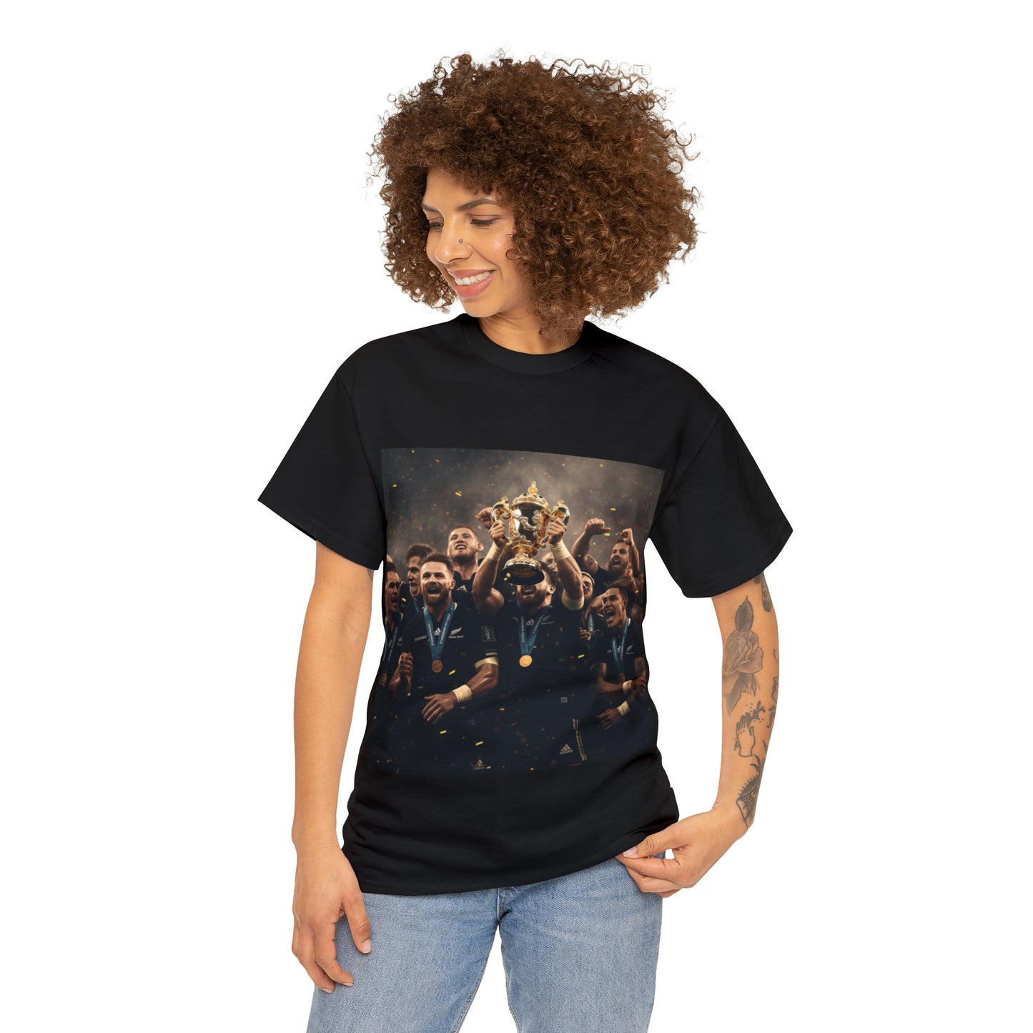 All Blacks World Cup Winners - black shirt
