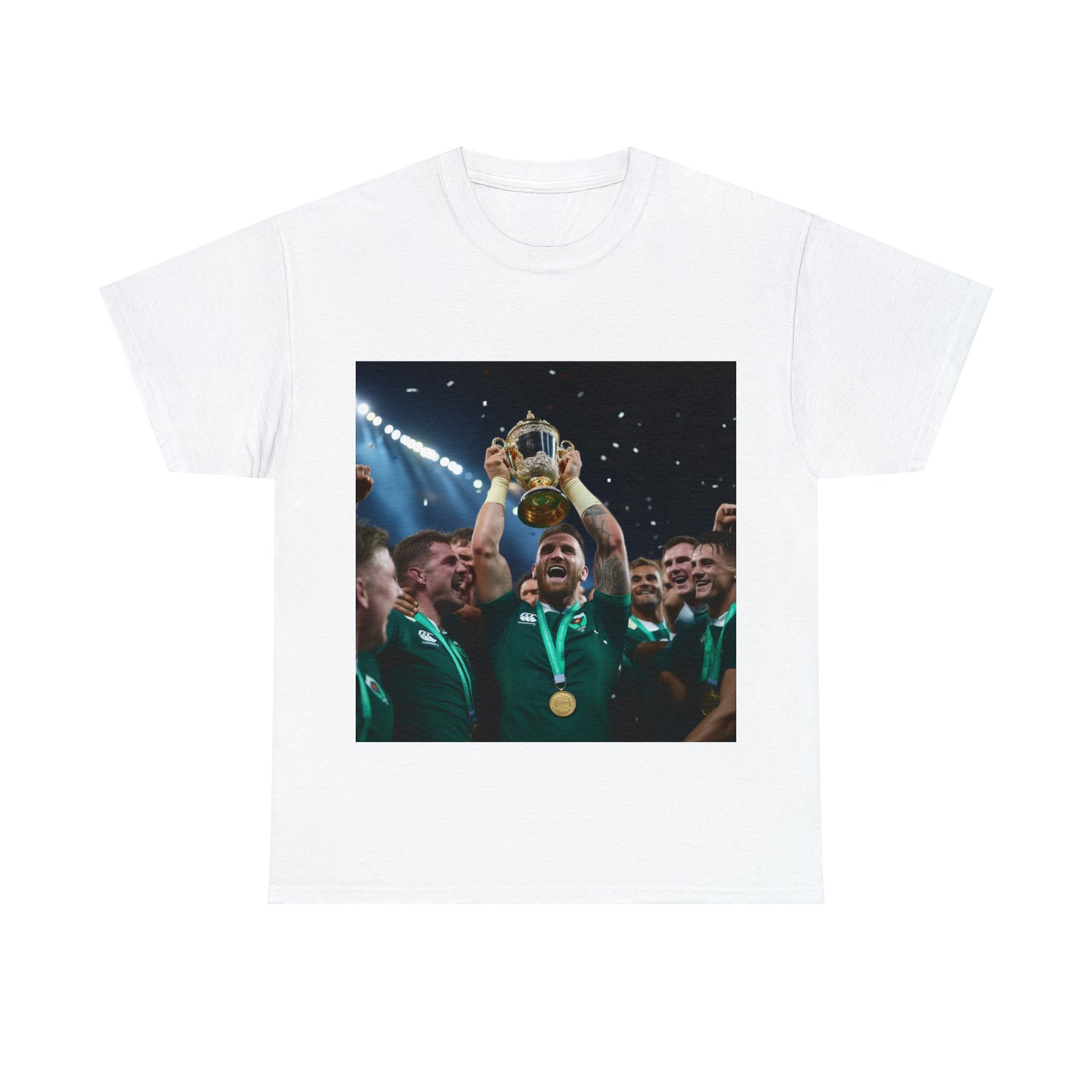 Ireland lifting the RWC - light shirts