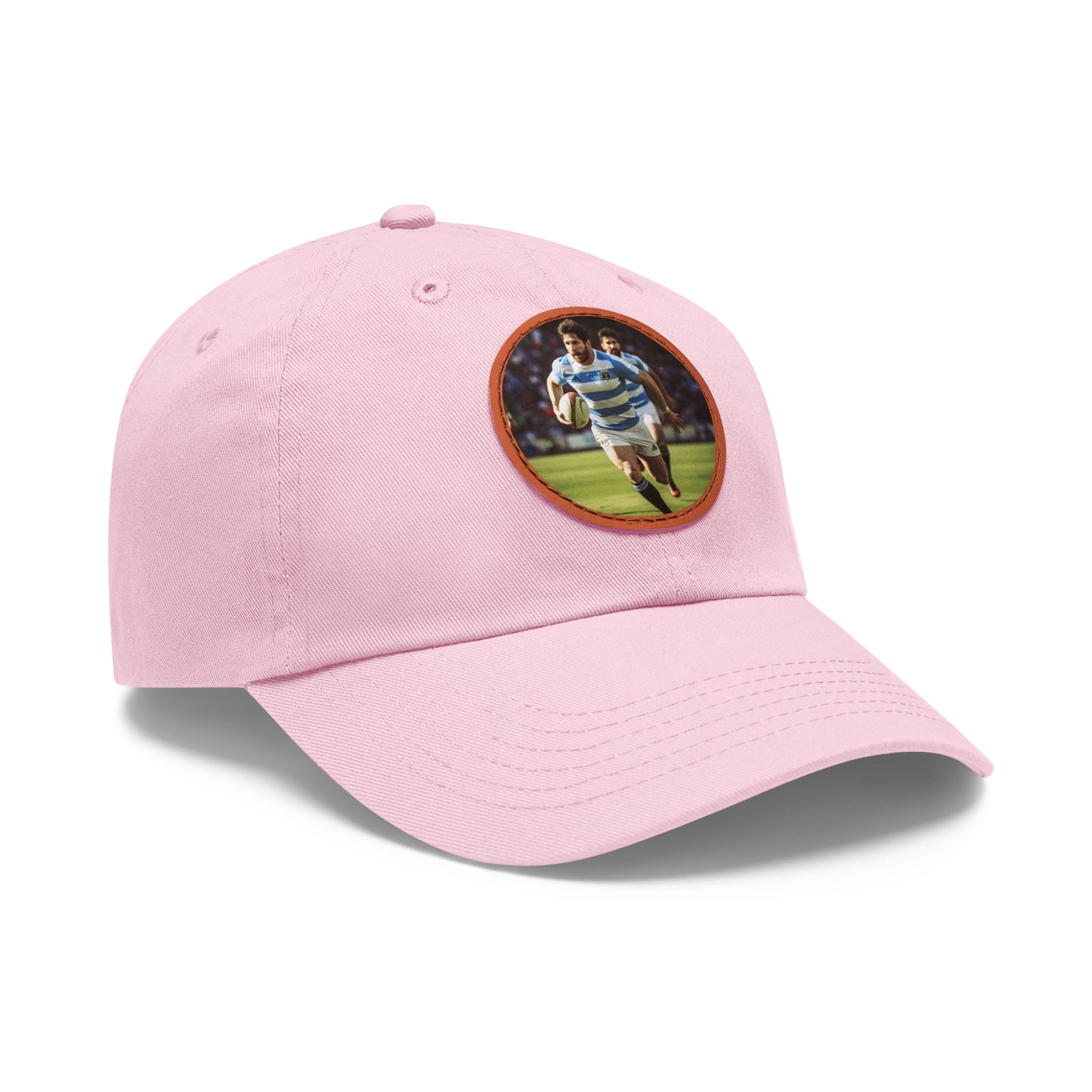 Rugby Messi Round Leather Patch Hat