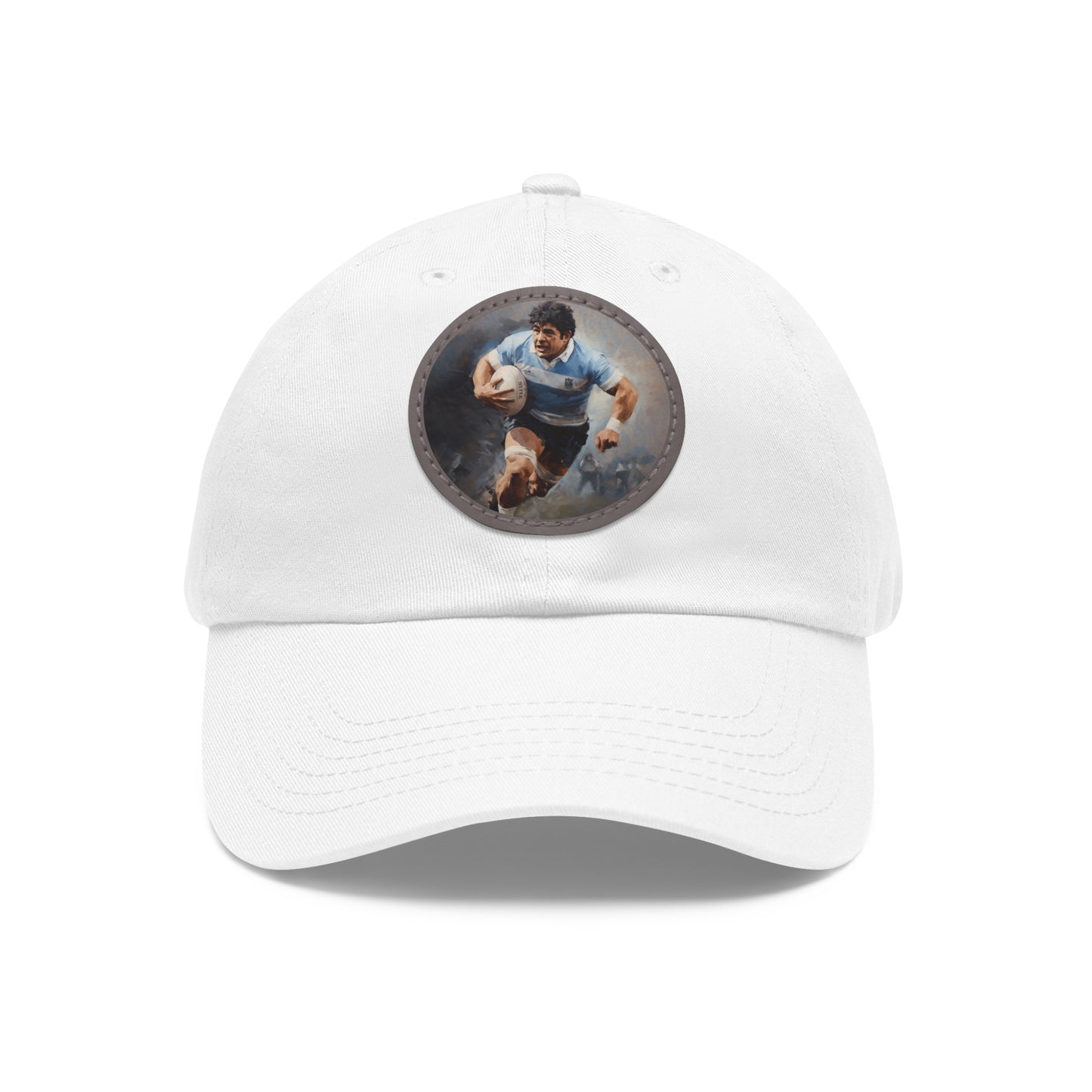 Rugby Maradona Round Leather Patch Hat