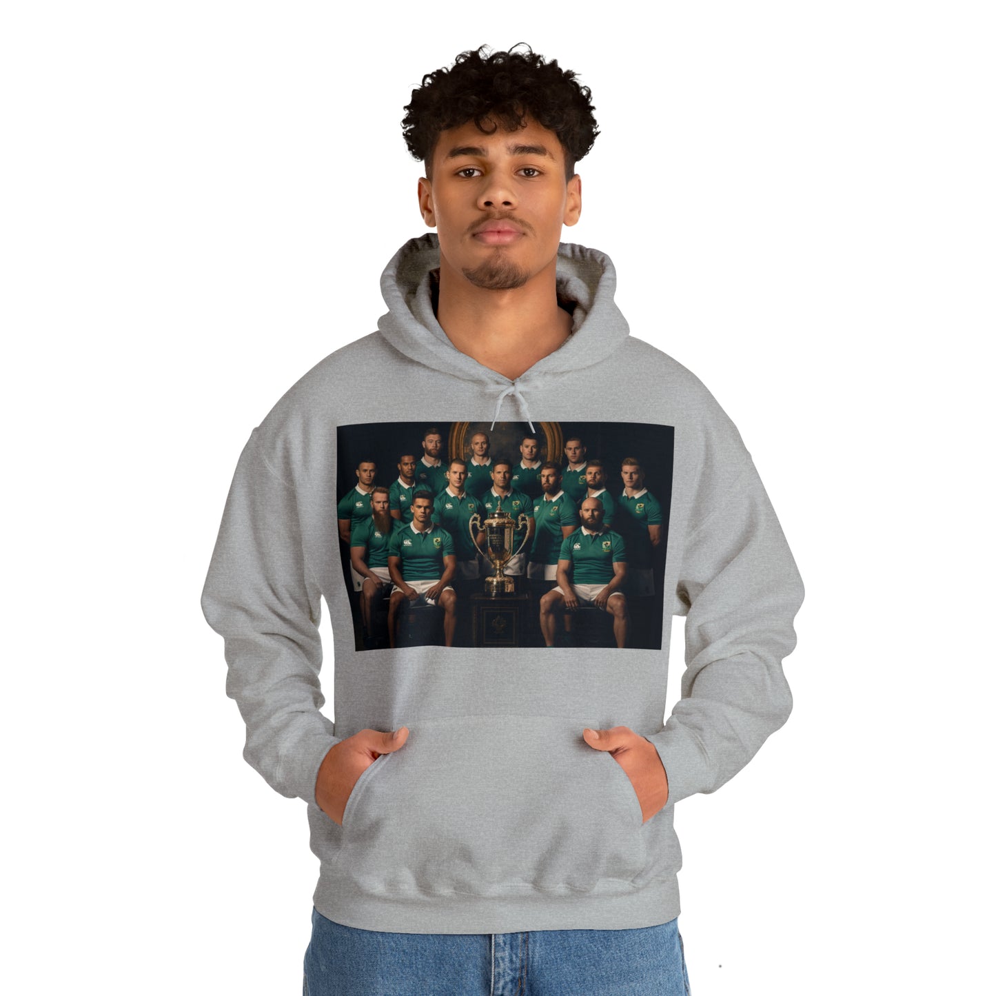 Ireland World Cup photoshoot - light hoodies