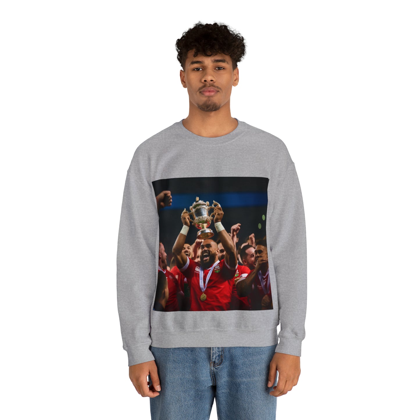 Tonga lifting the RWC - light sweatshirts