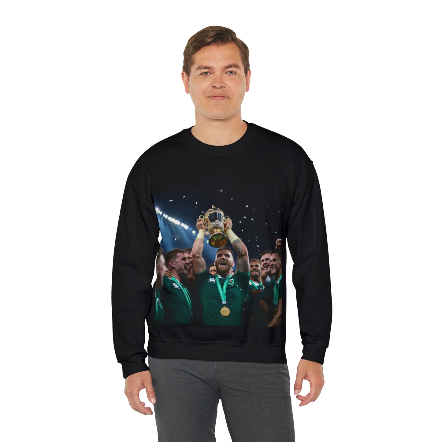 Ireland lifting the RWC - black sweatshirt