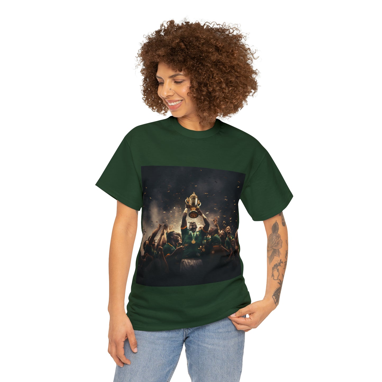 Springboks lifting RWC - dark shirts