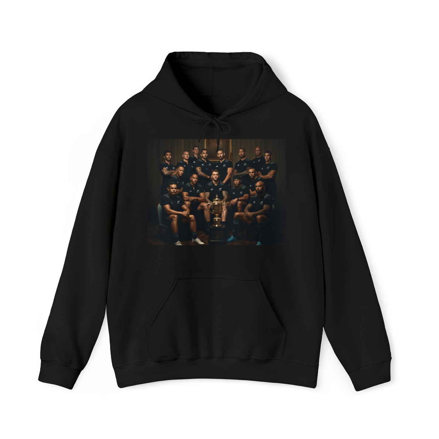 All Blacks with Web Ellis Cup - black hoodie