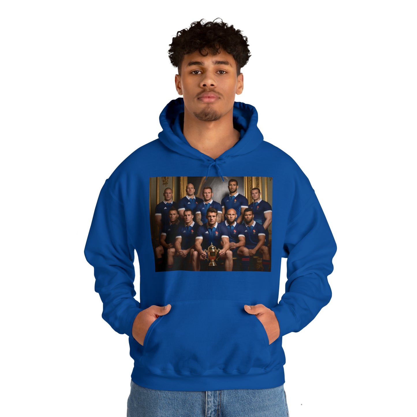 France World Cup Photoshoot - dark hoodies