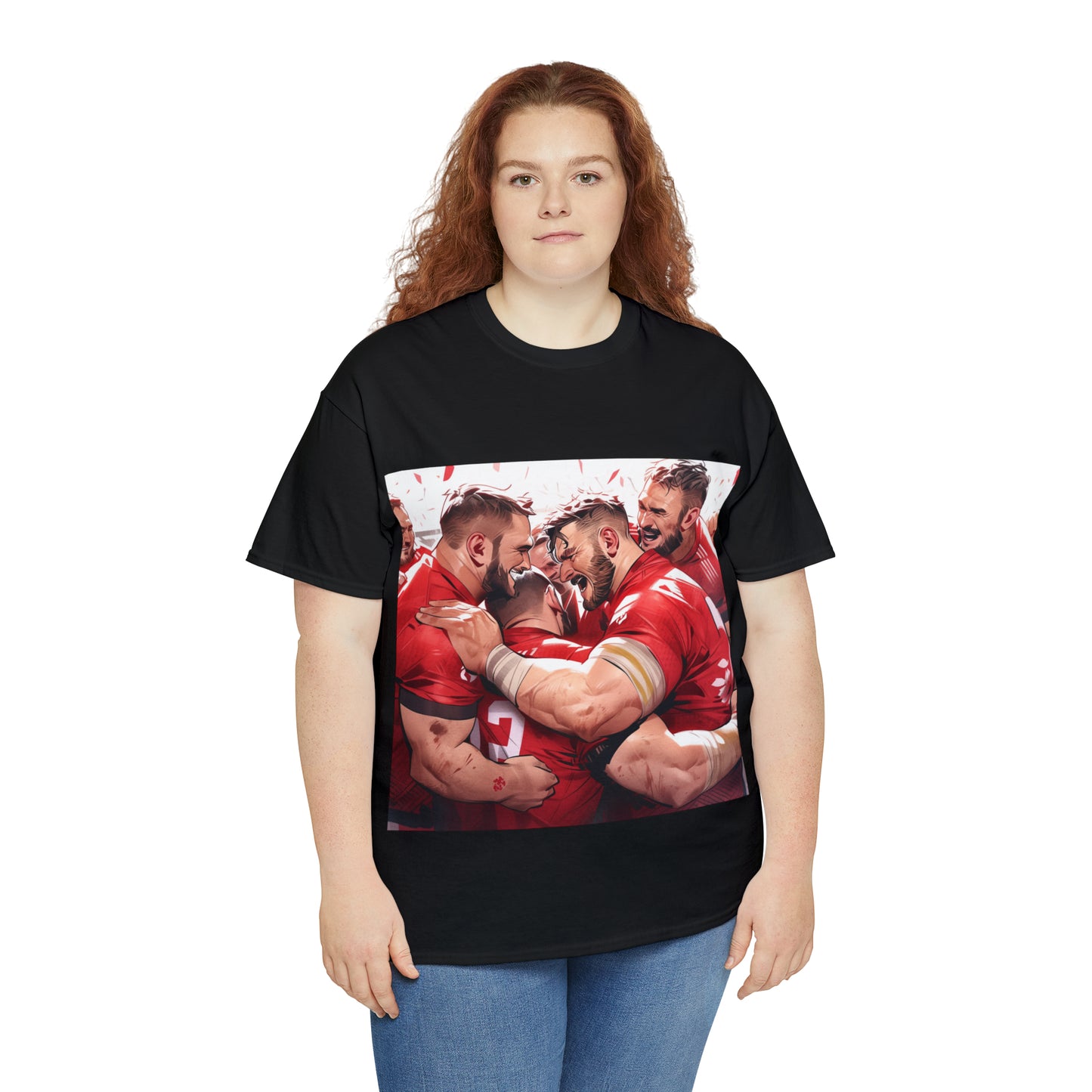 Post Match Wales - dark shirts