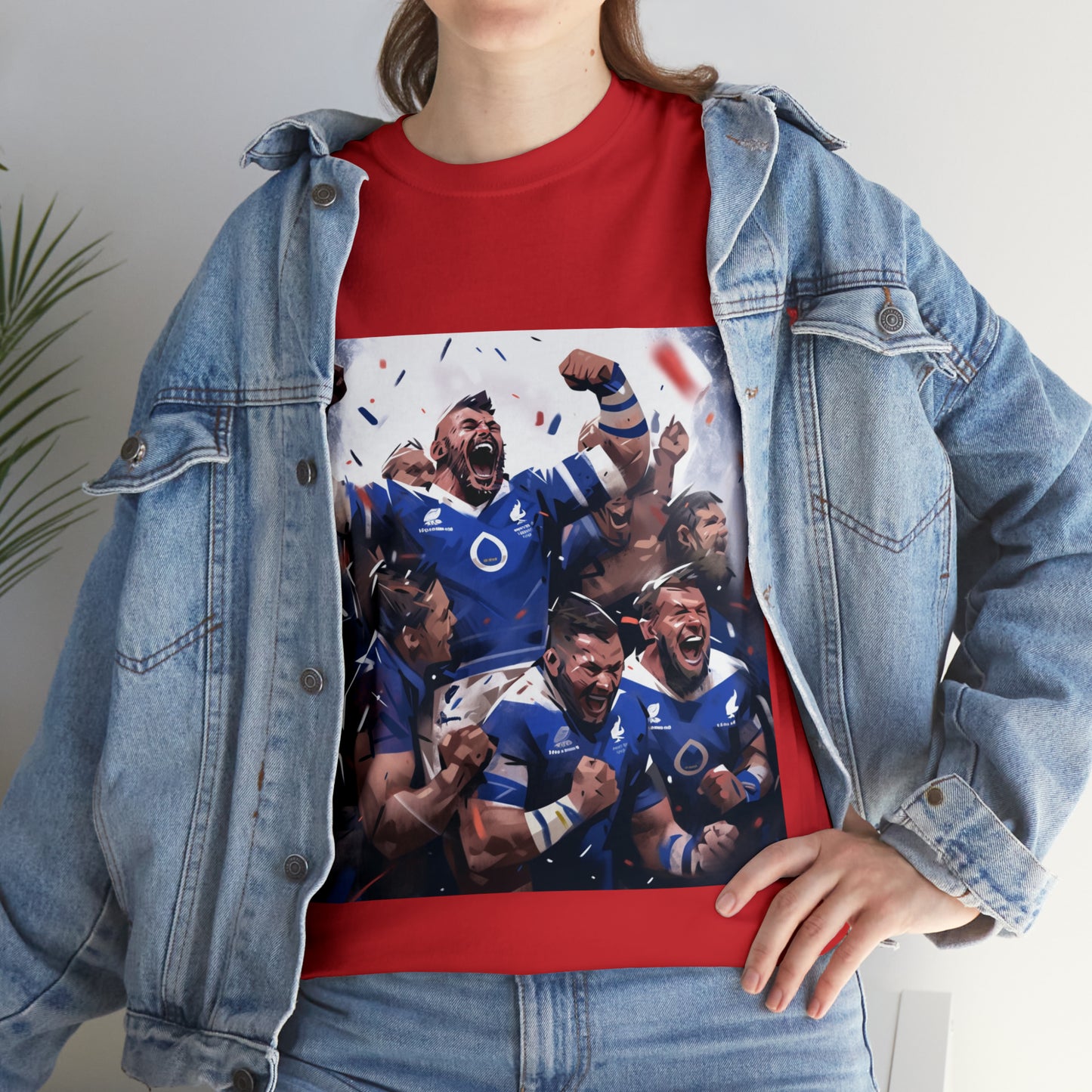 France Celebrating - dark shirts