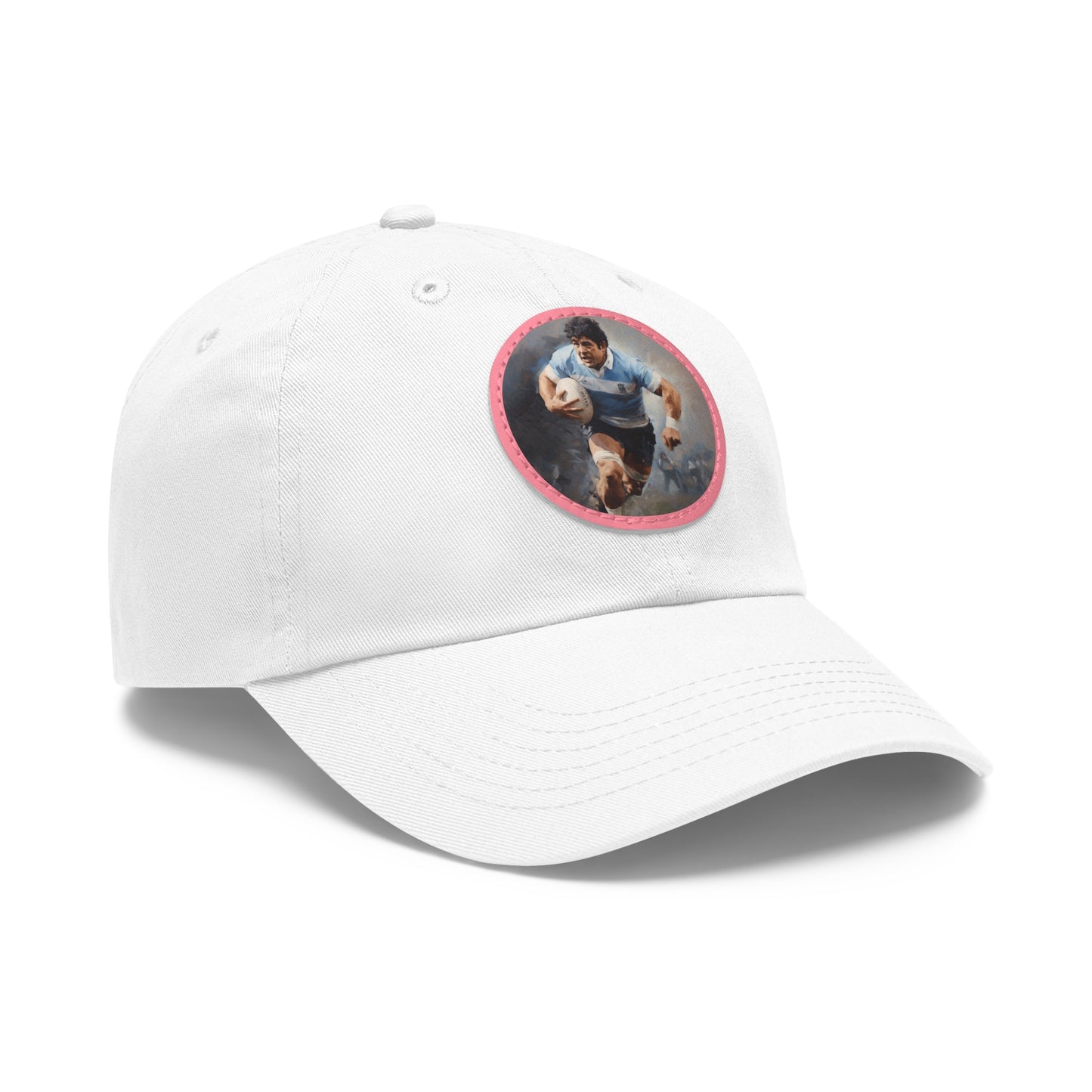 Rugby Maradona Round Leather Patch Hat
