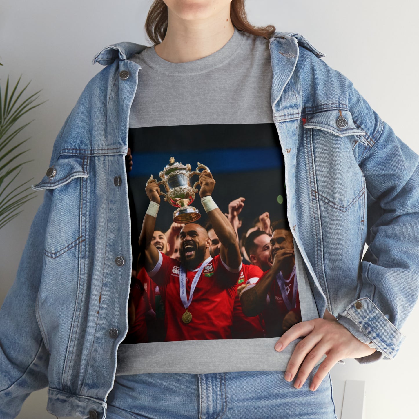 Tonga lifting the RWC - light shirts