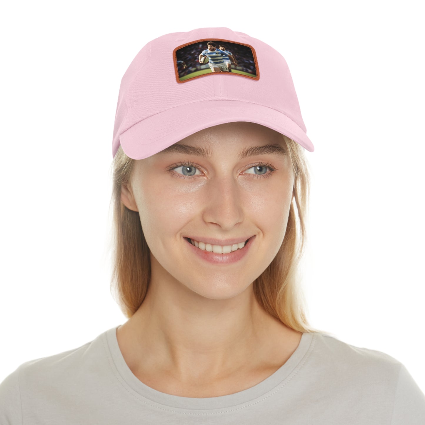 Rugby Messi Rectangle Leather Patch Hat