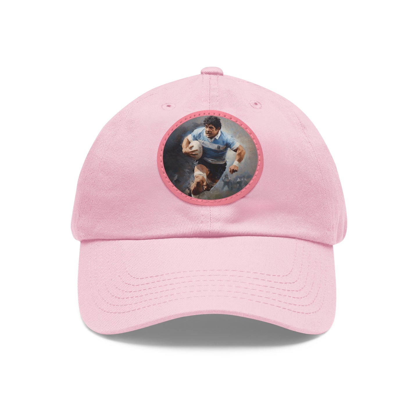 Rugby Maradona Round Leather Patch Hat