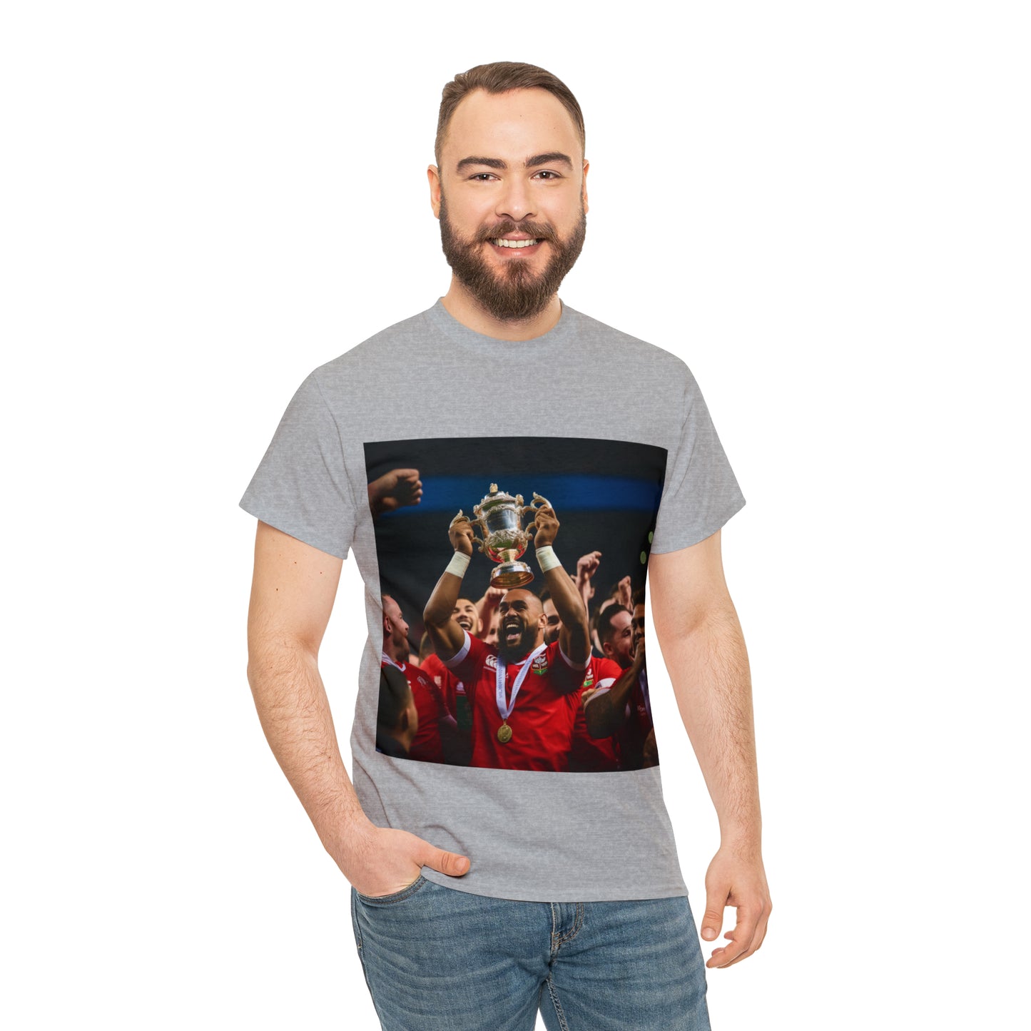 Tonga lifting the RWC - light shirts