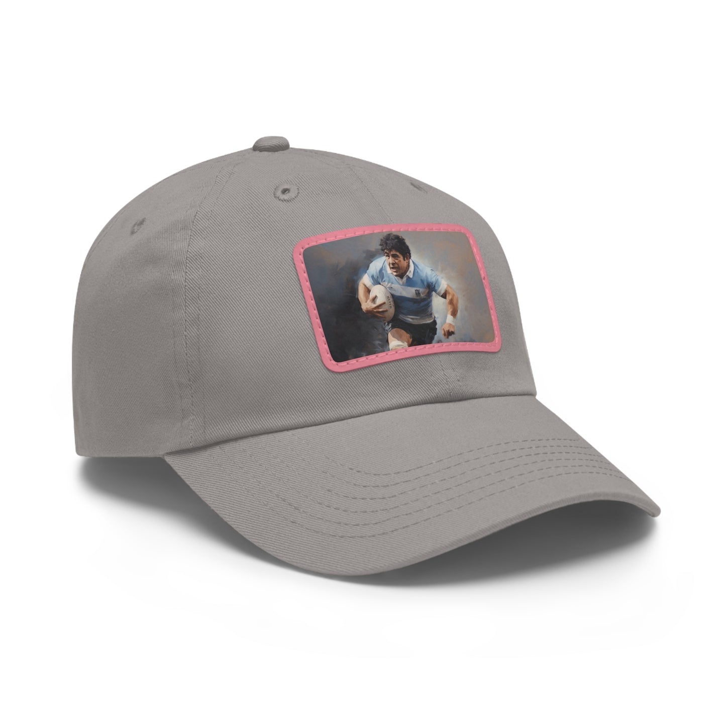 Rugby Maradona Rectangle Leather Patch Hat