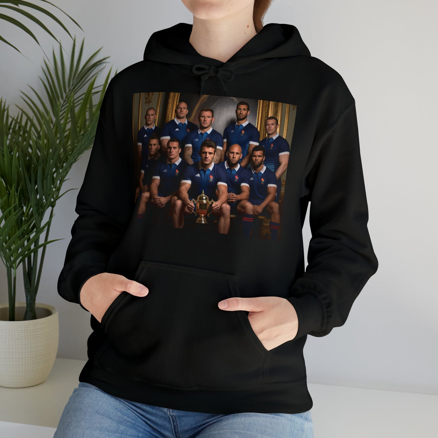 France World Cup Photoshoot - dark hoodies