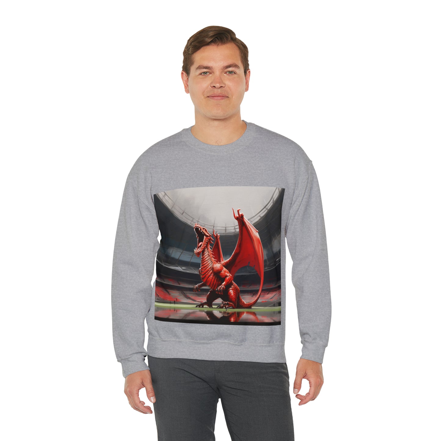 Welsh Dragon 2 - light sweatshirts