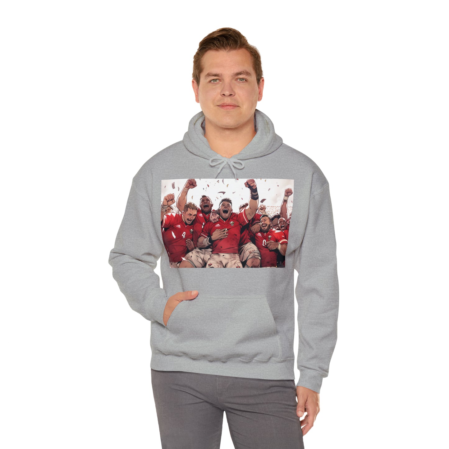 Wales Celebrating - light hoodies