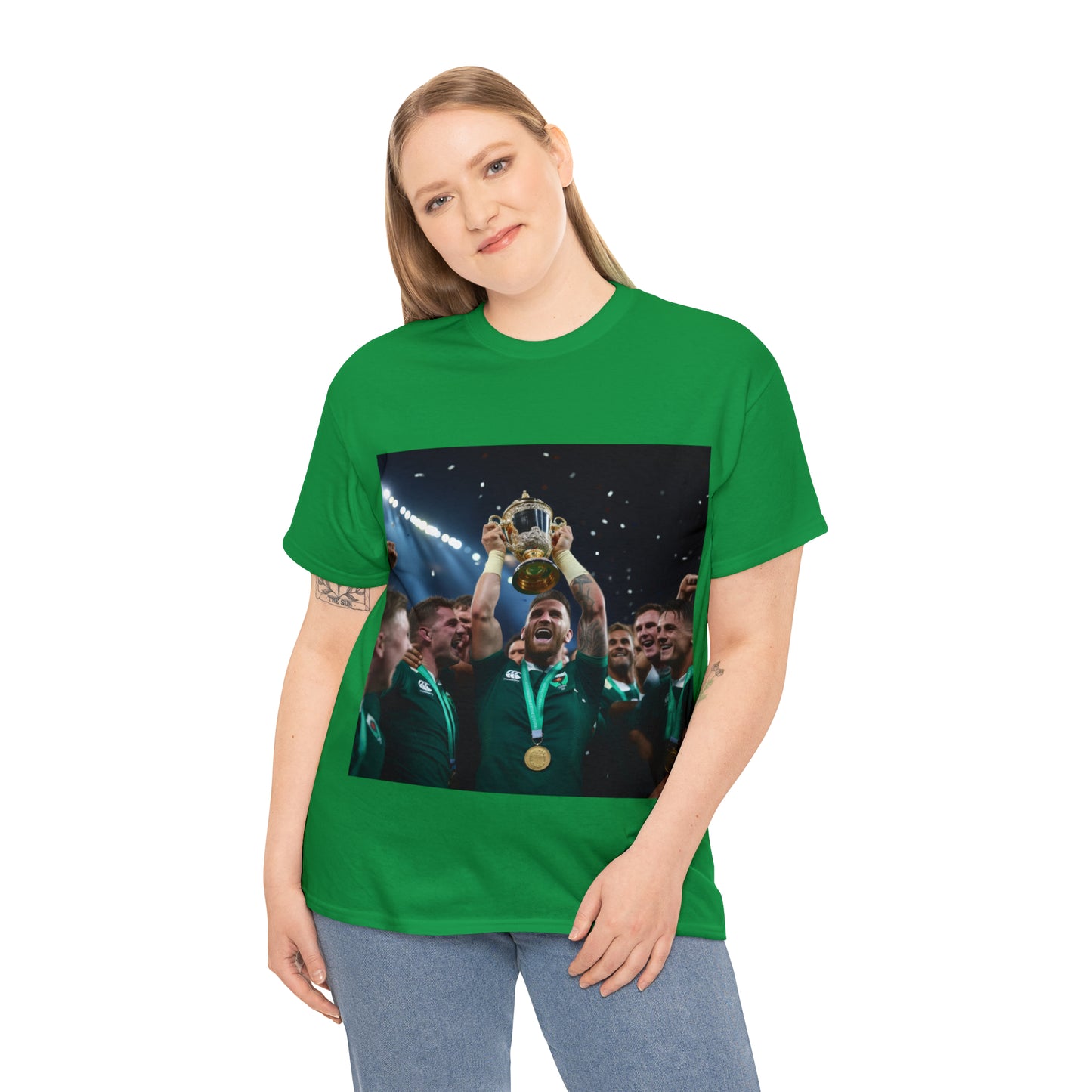 Ireland lifting the RWC - dark shirts