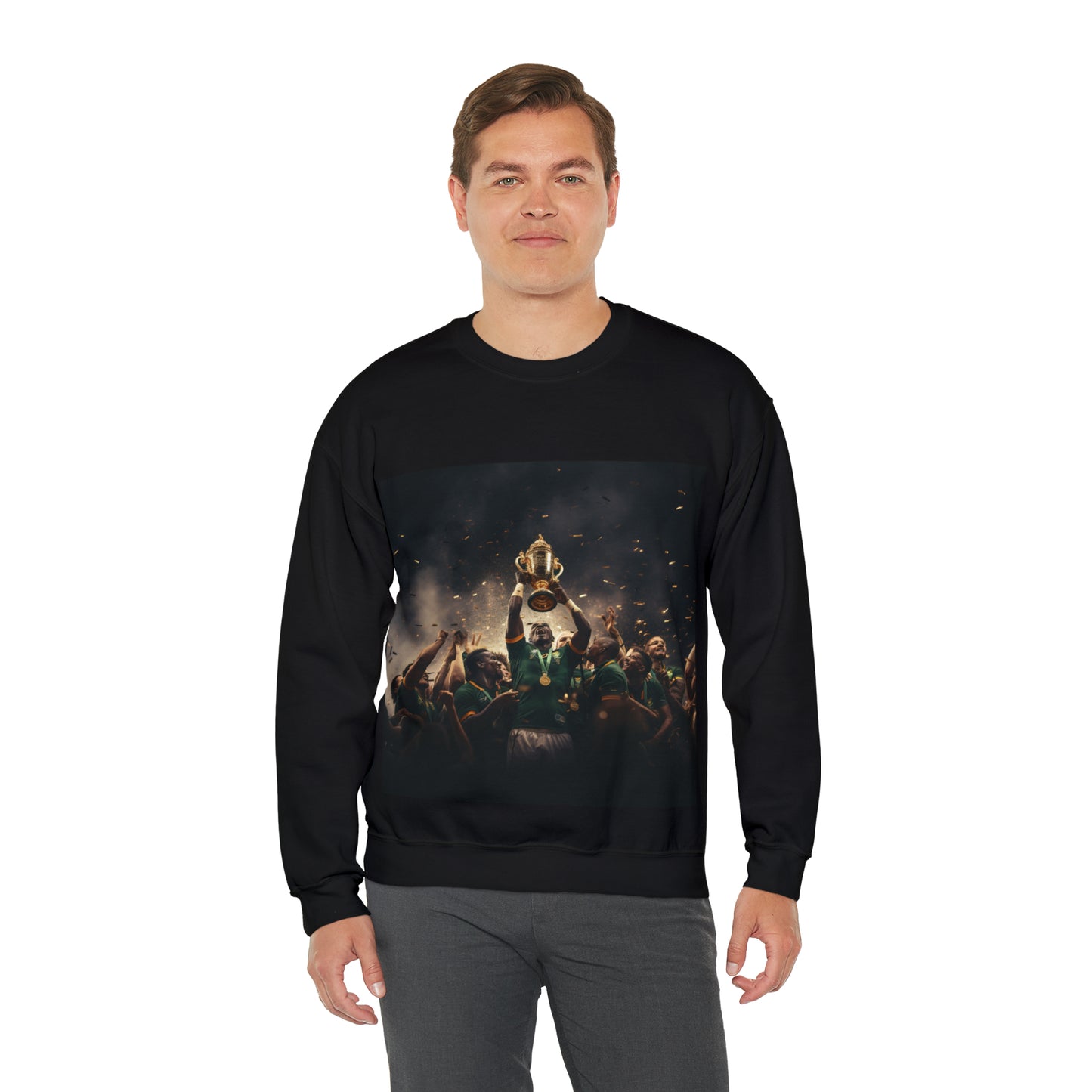 Springboks lifting RWC - black sweatshirt