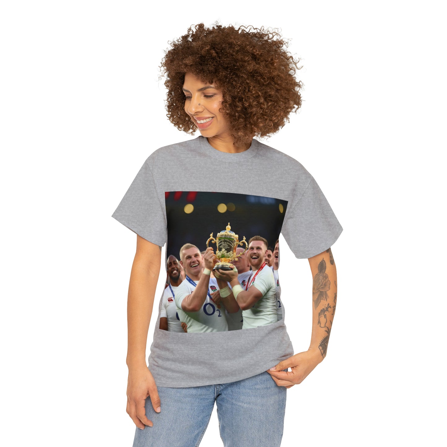 England Celebrating Winning World Cup - light shirts