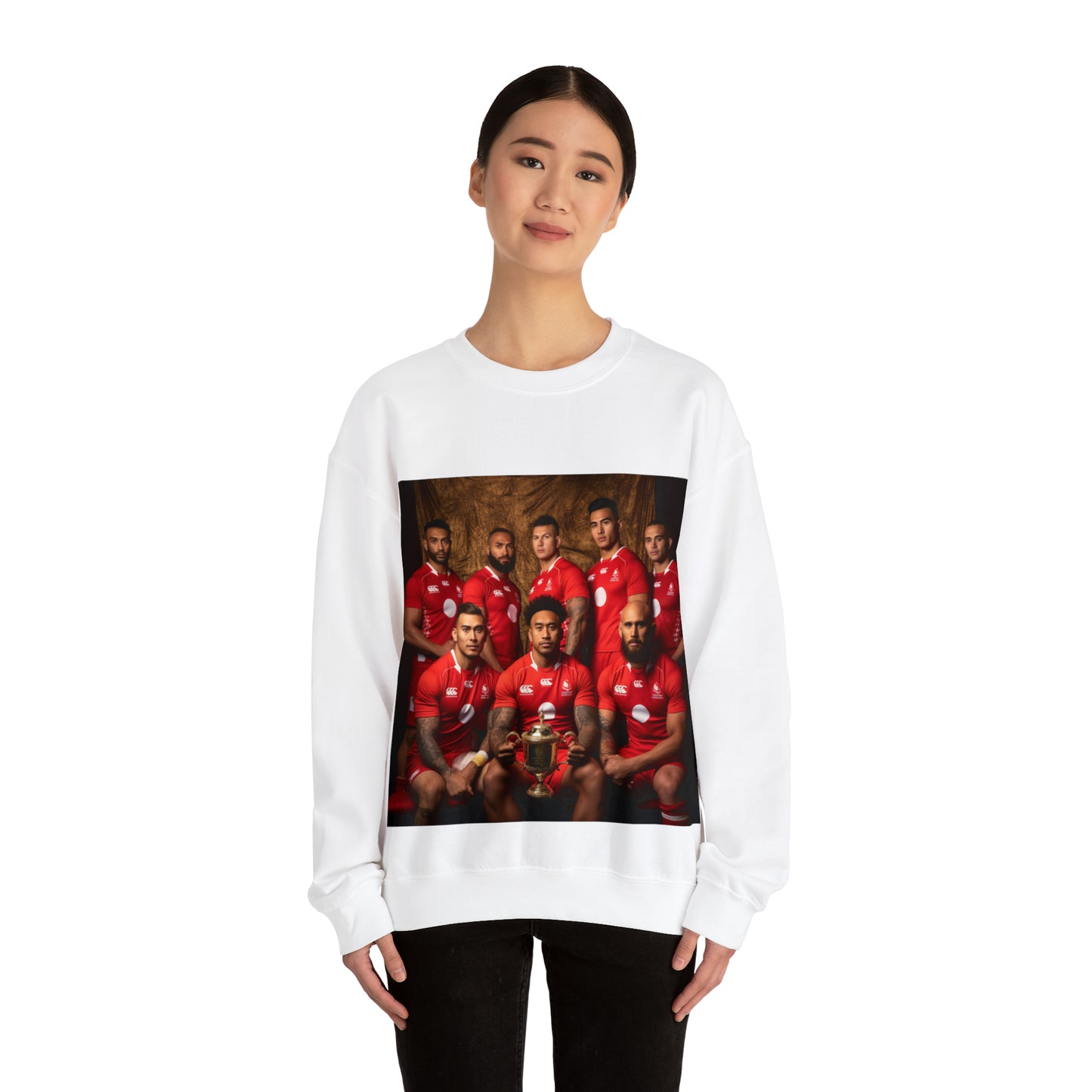 Tonga RWC photoshoot - light sweatshirts