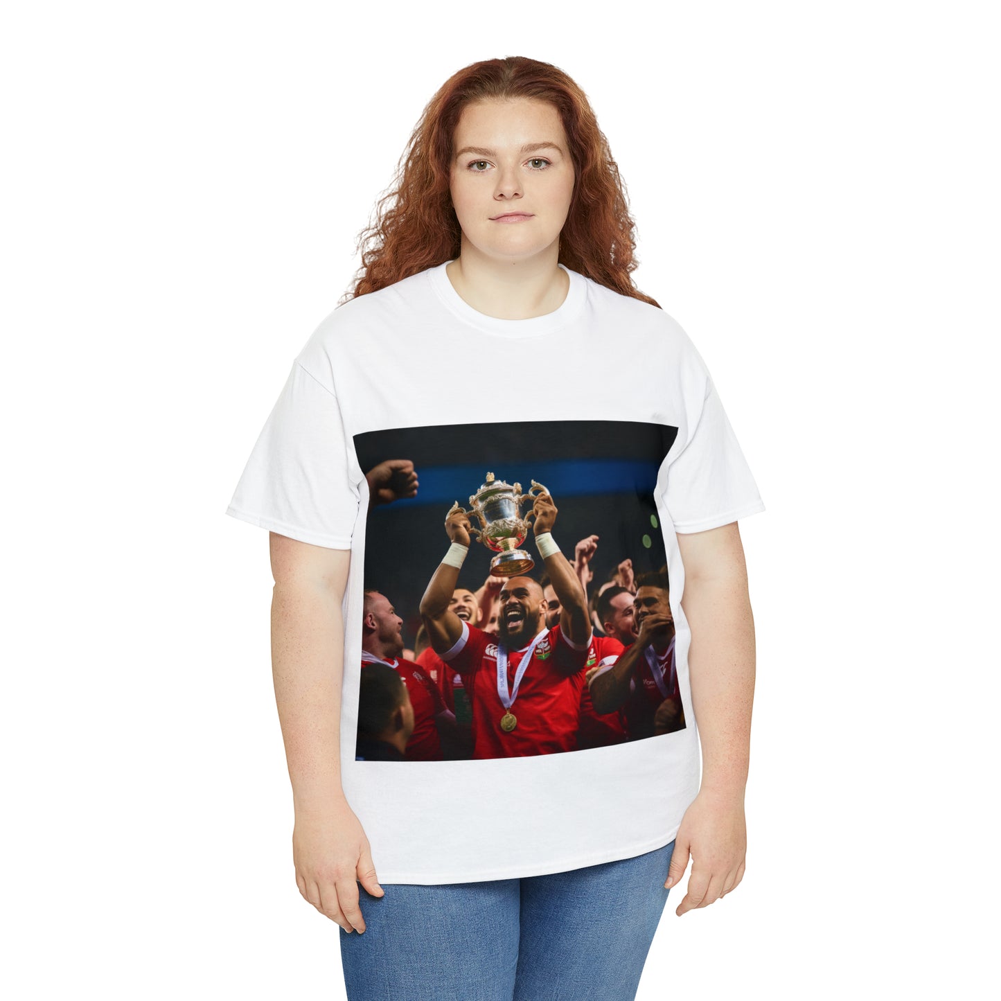 Tonga lifting the RWC - light shirts