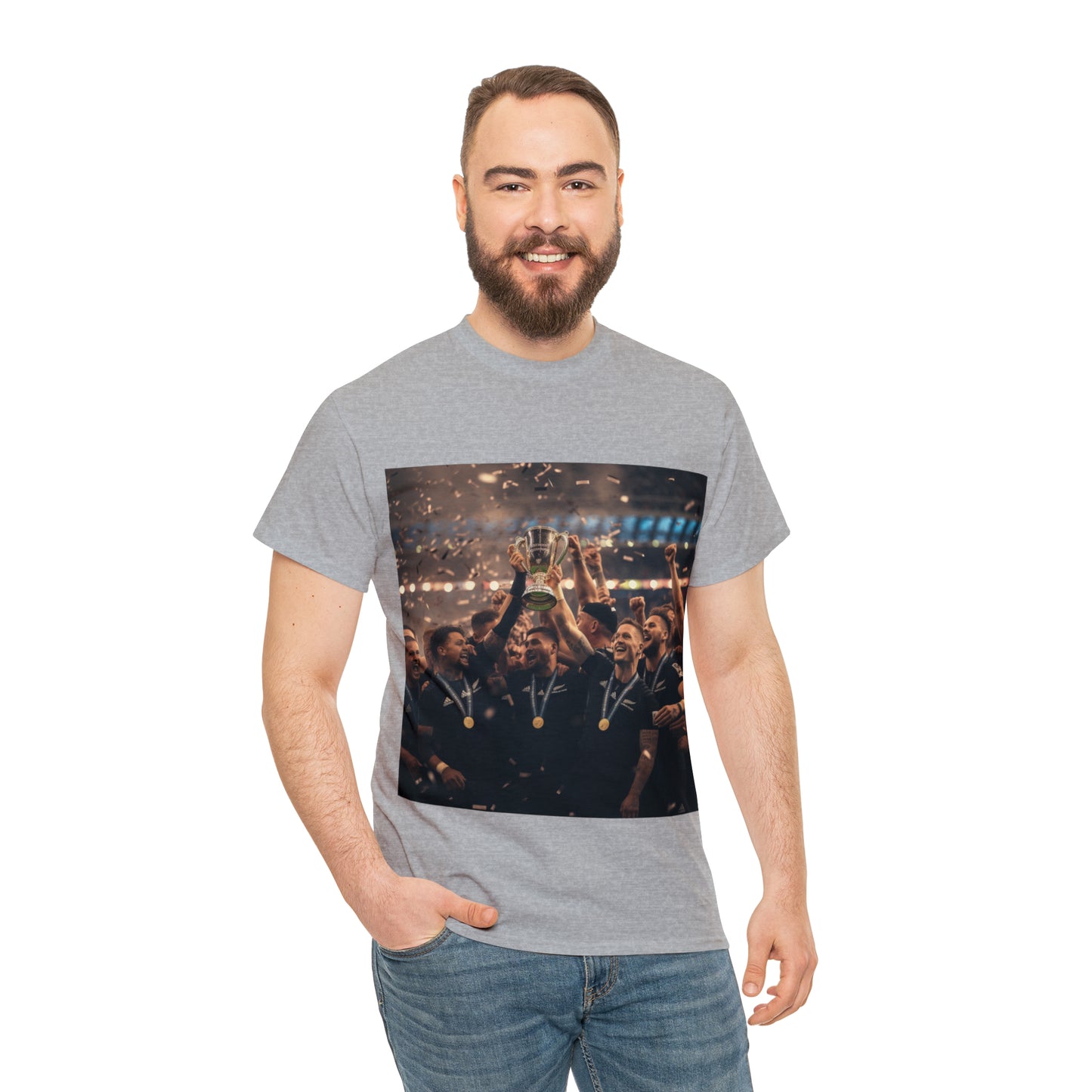 All Blacks World Cup Celebration - light shirts