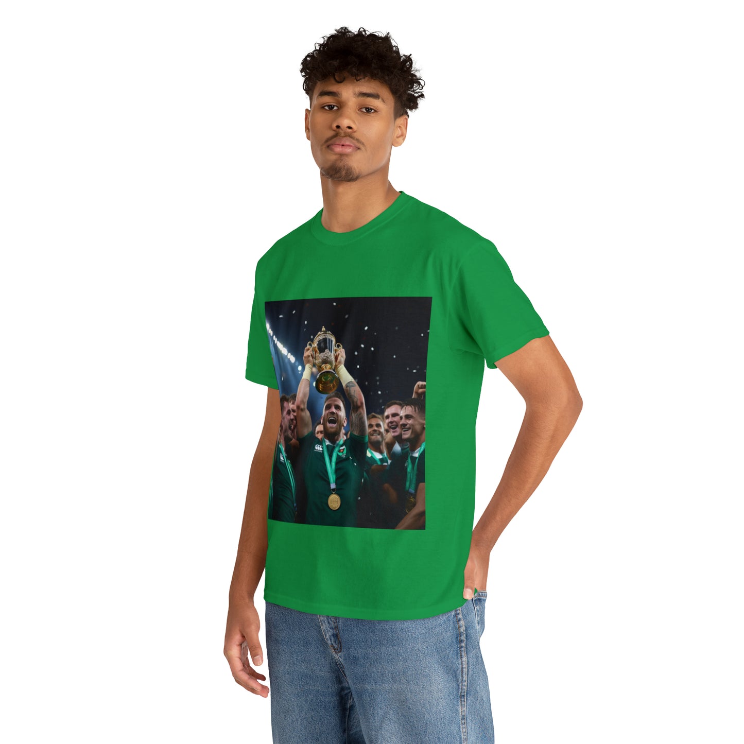 Ireland lifting the RWC - dark shirts