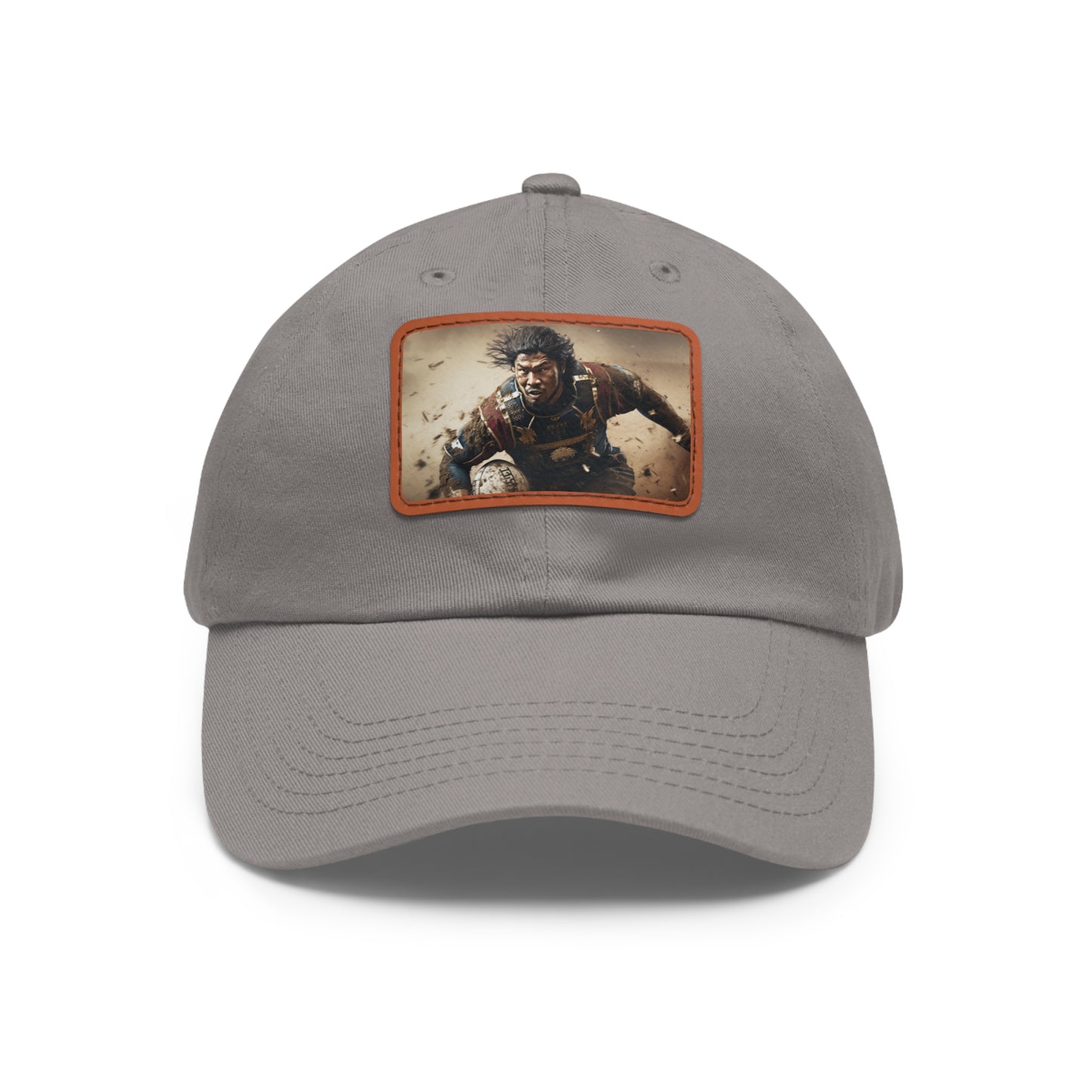 Samurai Rectangle Leather Patch Hat