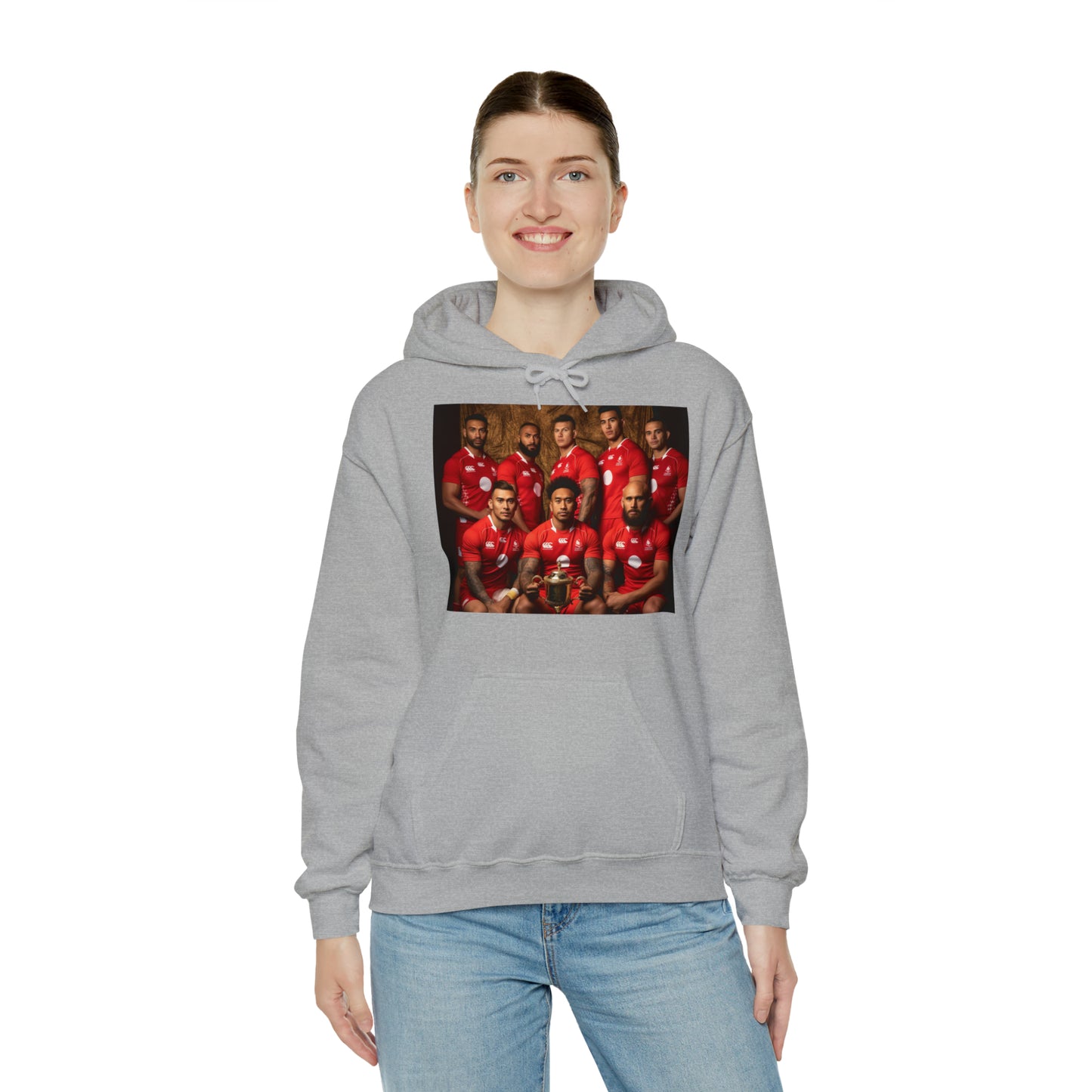 Tonga RWC photoshoot - light hoodies