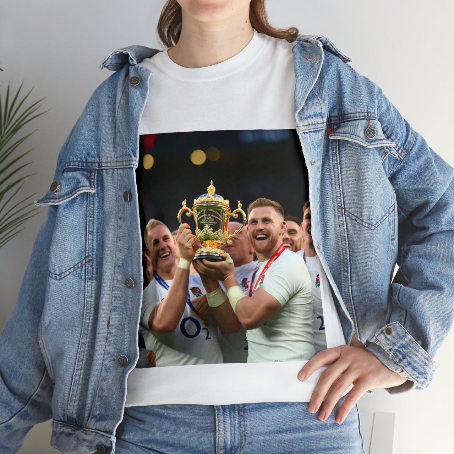 England Celebrating Winning World Cup - light shirts