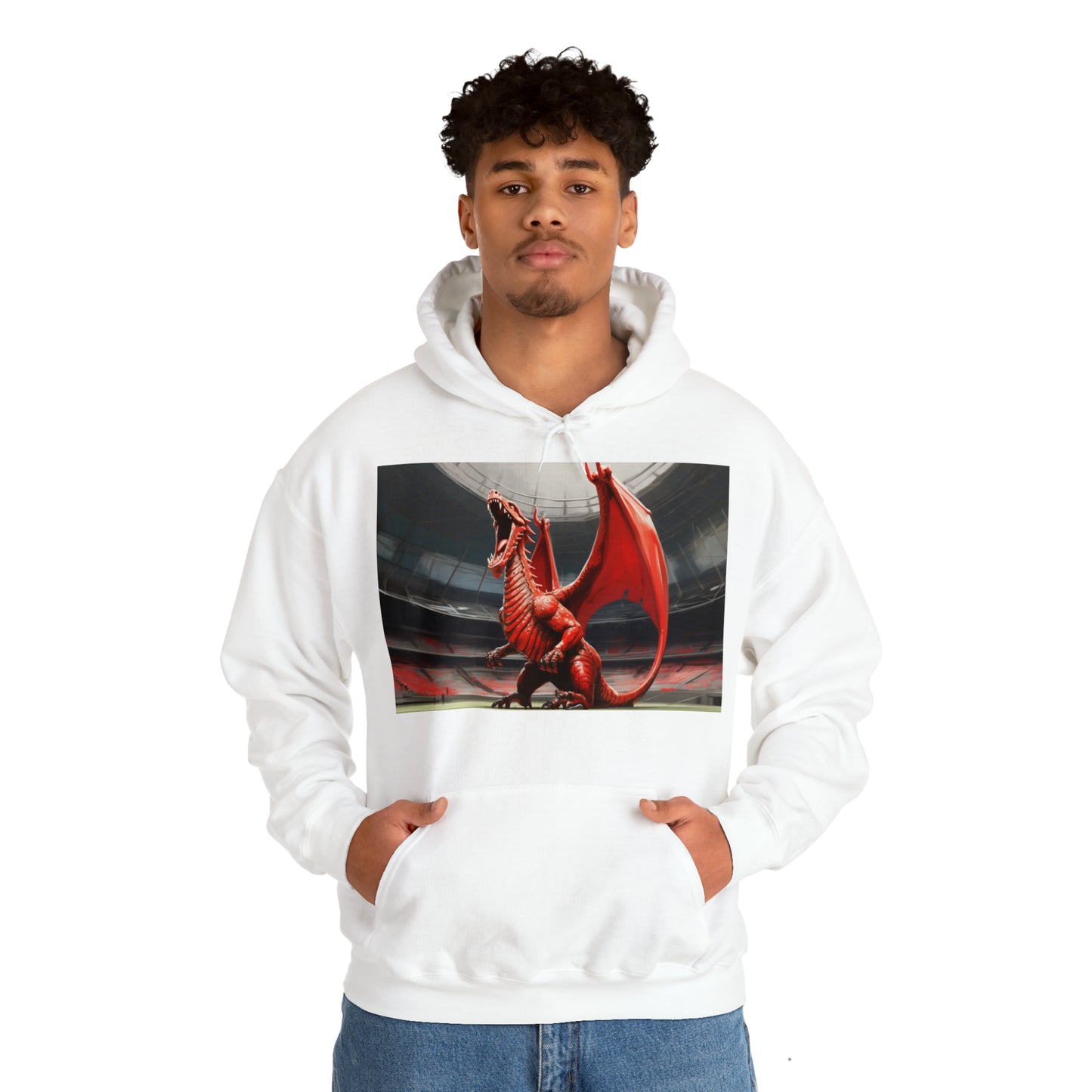 Welsh Dragon 2 - light hoodies