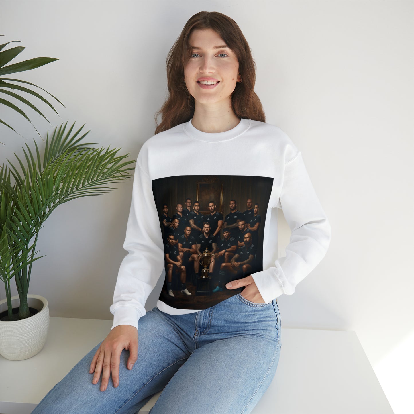 All Blacks with Web Ellis Cup - light sweatshirts