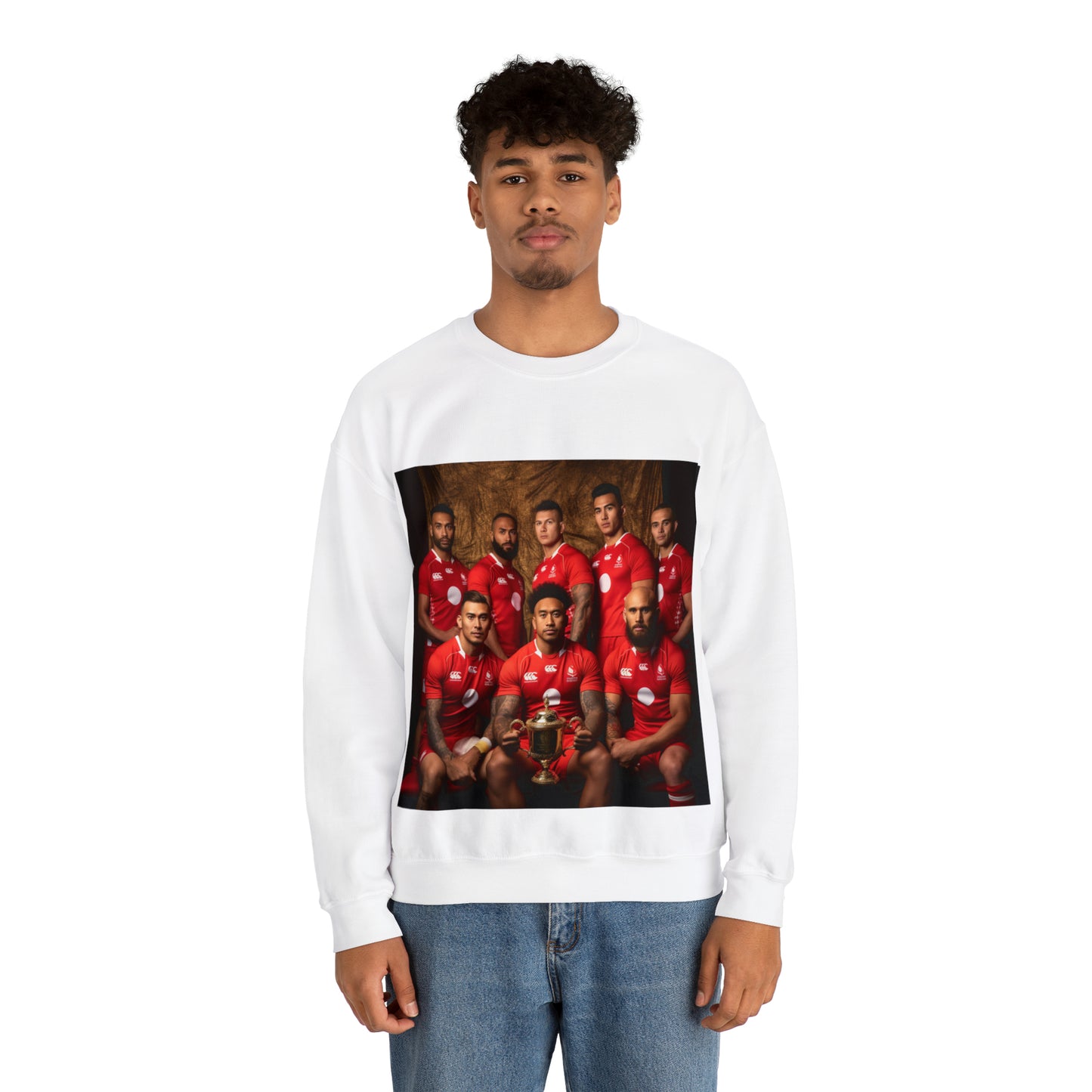 Tonga RWC photoshoot - light sweatshirts