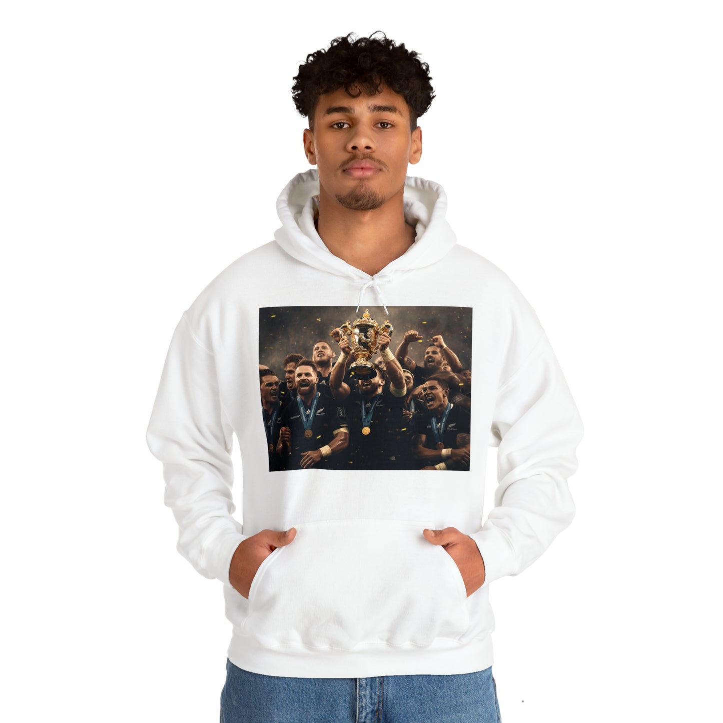 All Blacks World Cup Winners - light hoodies