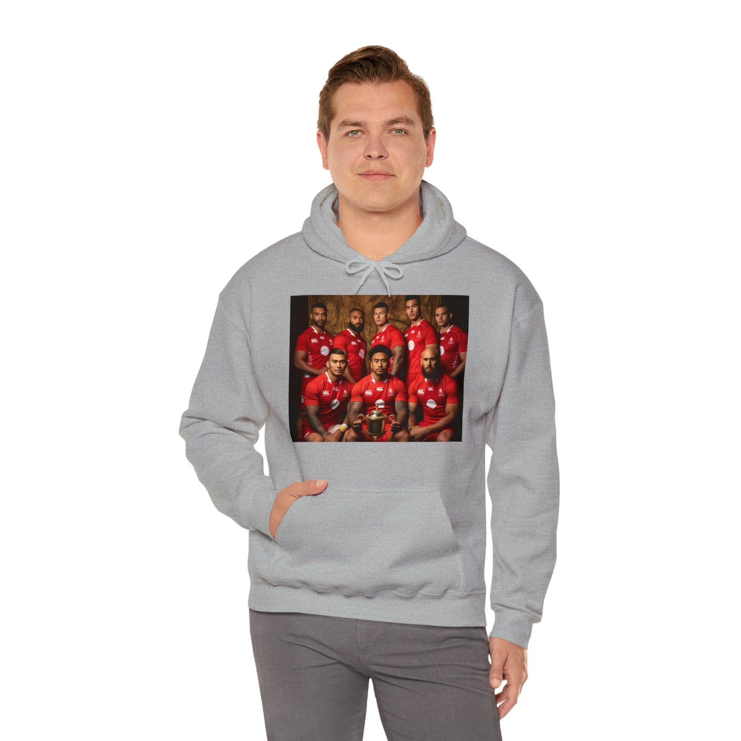 Tonga RWC photoshoot - light hoodies
