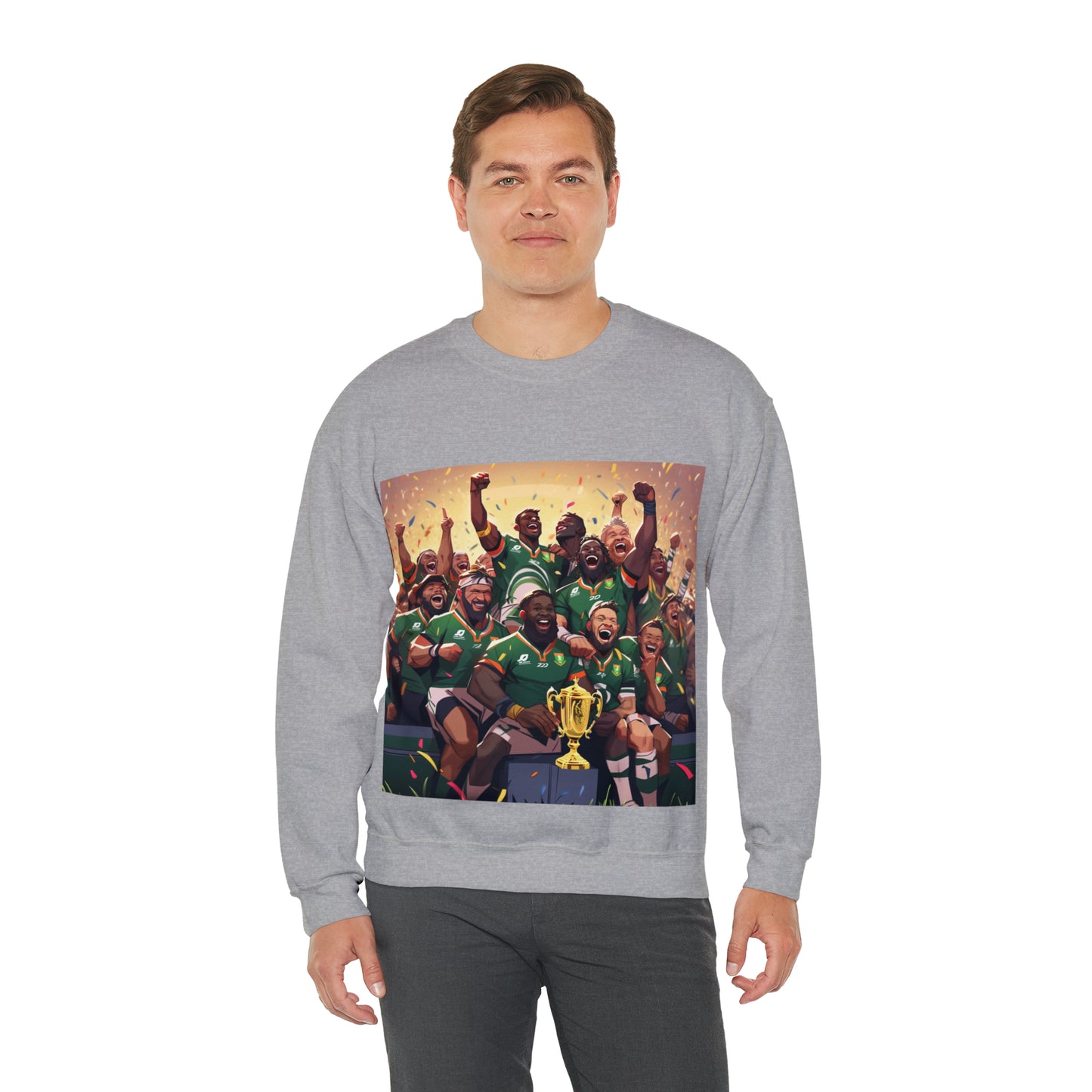 Springboks Celebrating with RWC - light sweatshirts