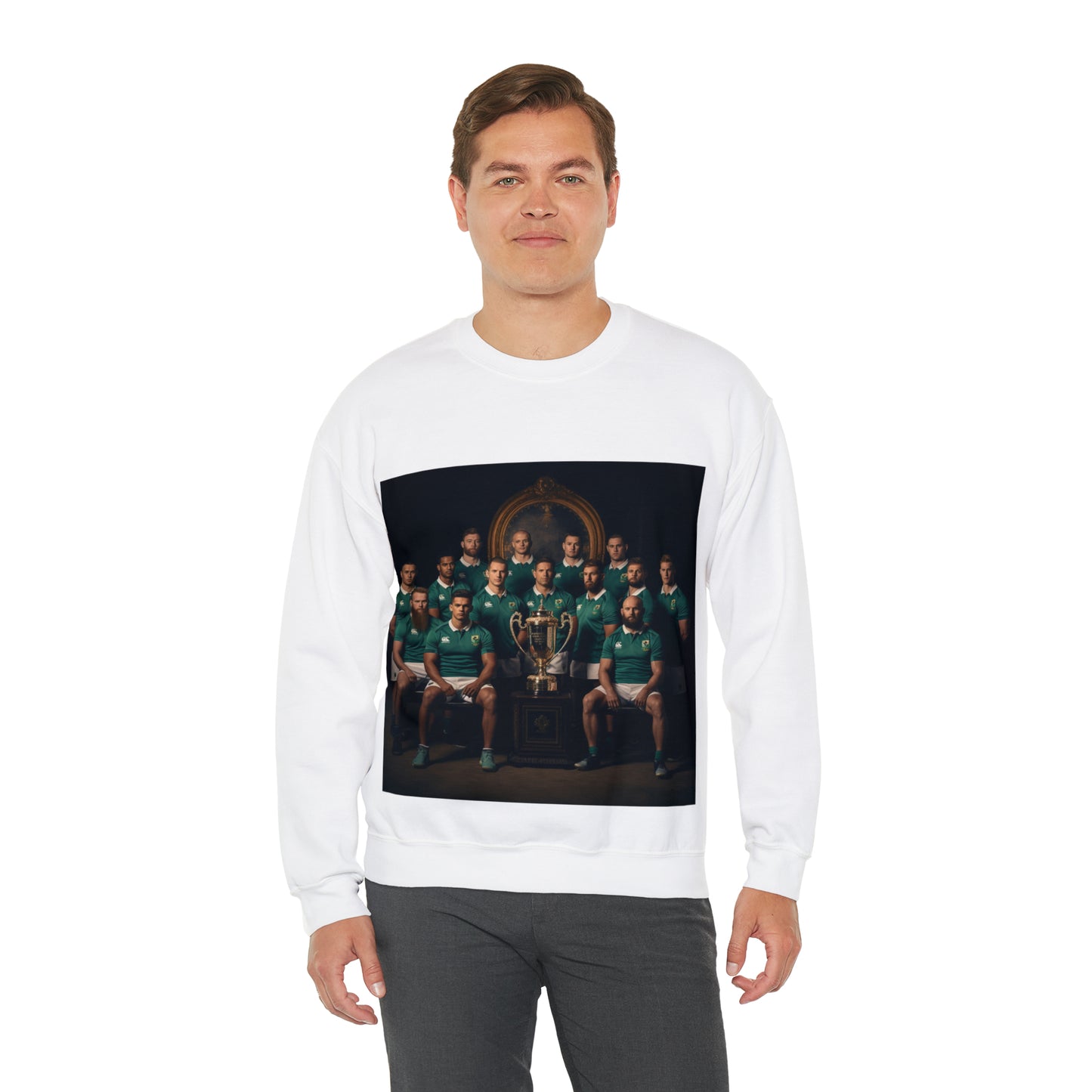 Ireland World Cup photoshoot - light sweatshirts