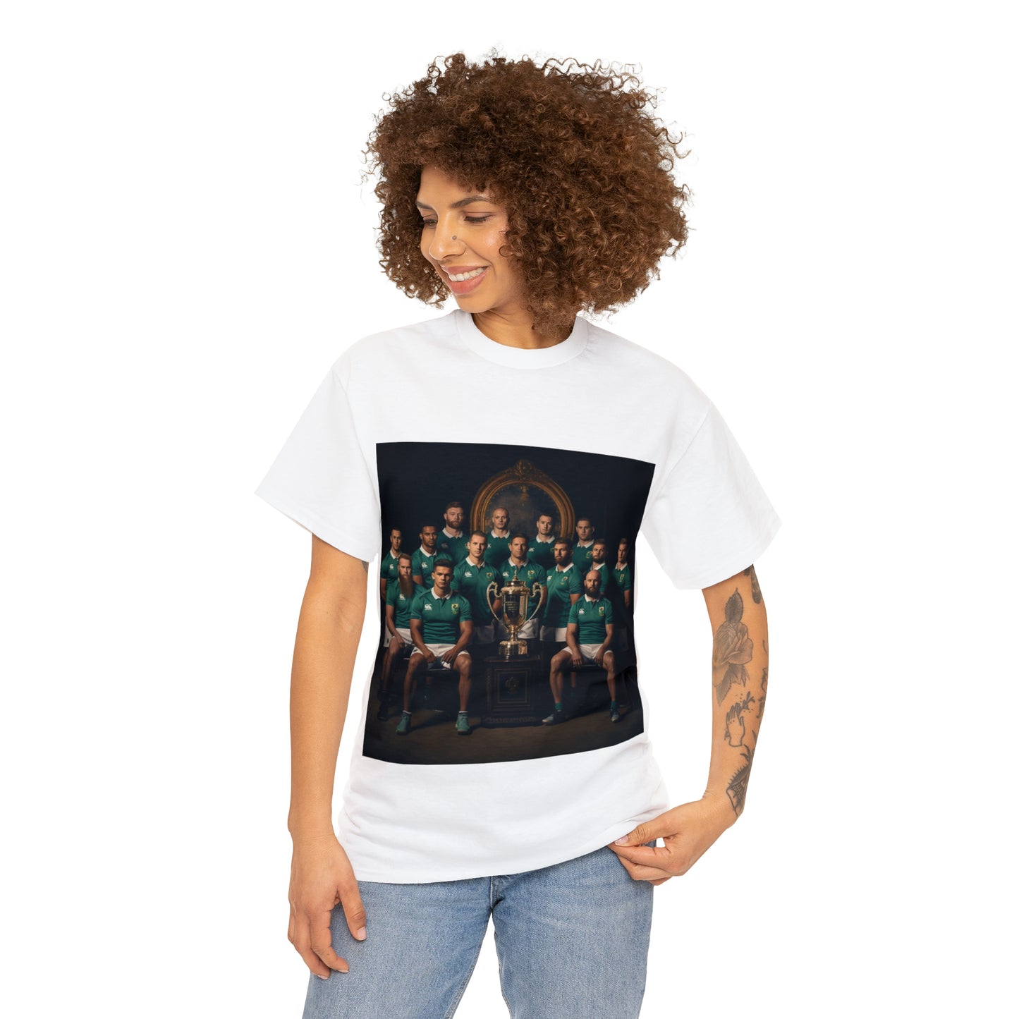Ireland World Cup photoshoot - light shirts
