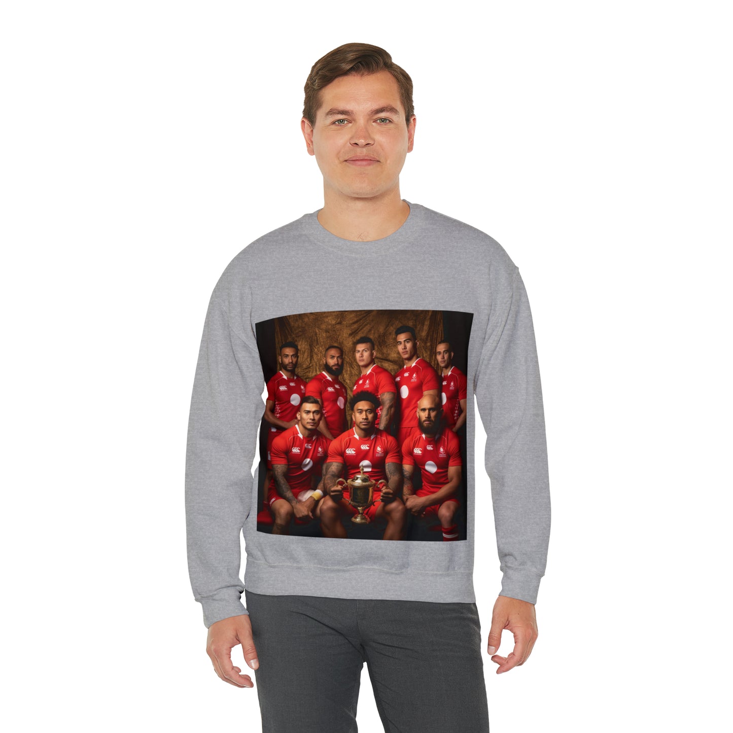 Tonga RWC photoshoot - light sweatshirts