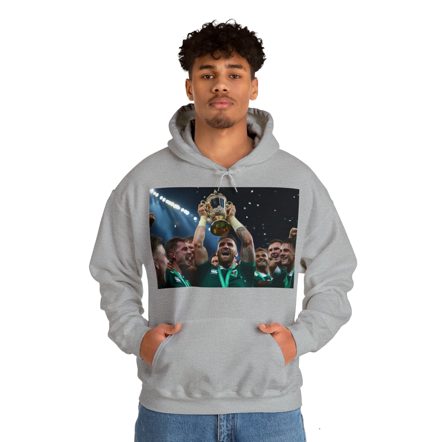 Ireland lifting the RWC - light hoodies