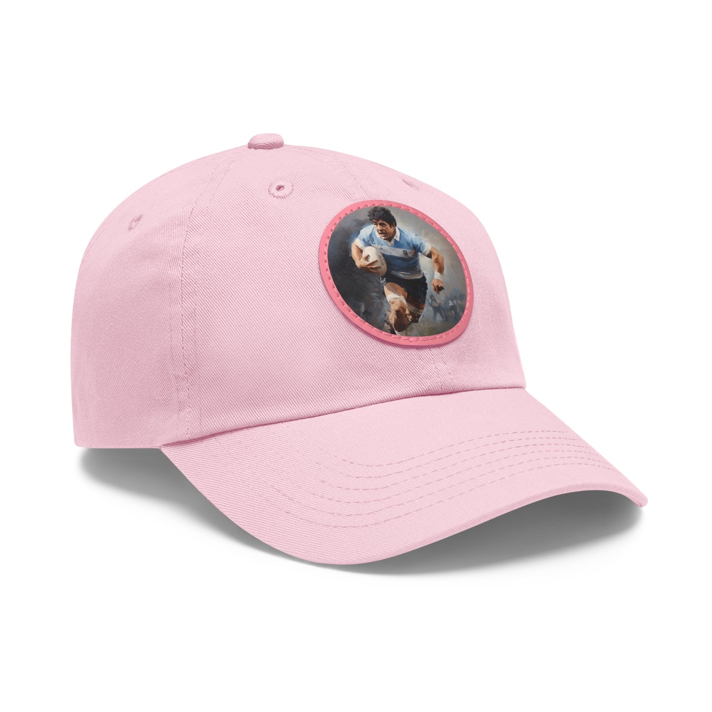 Rugby Maradona Round Leather Patch Hat