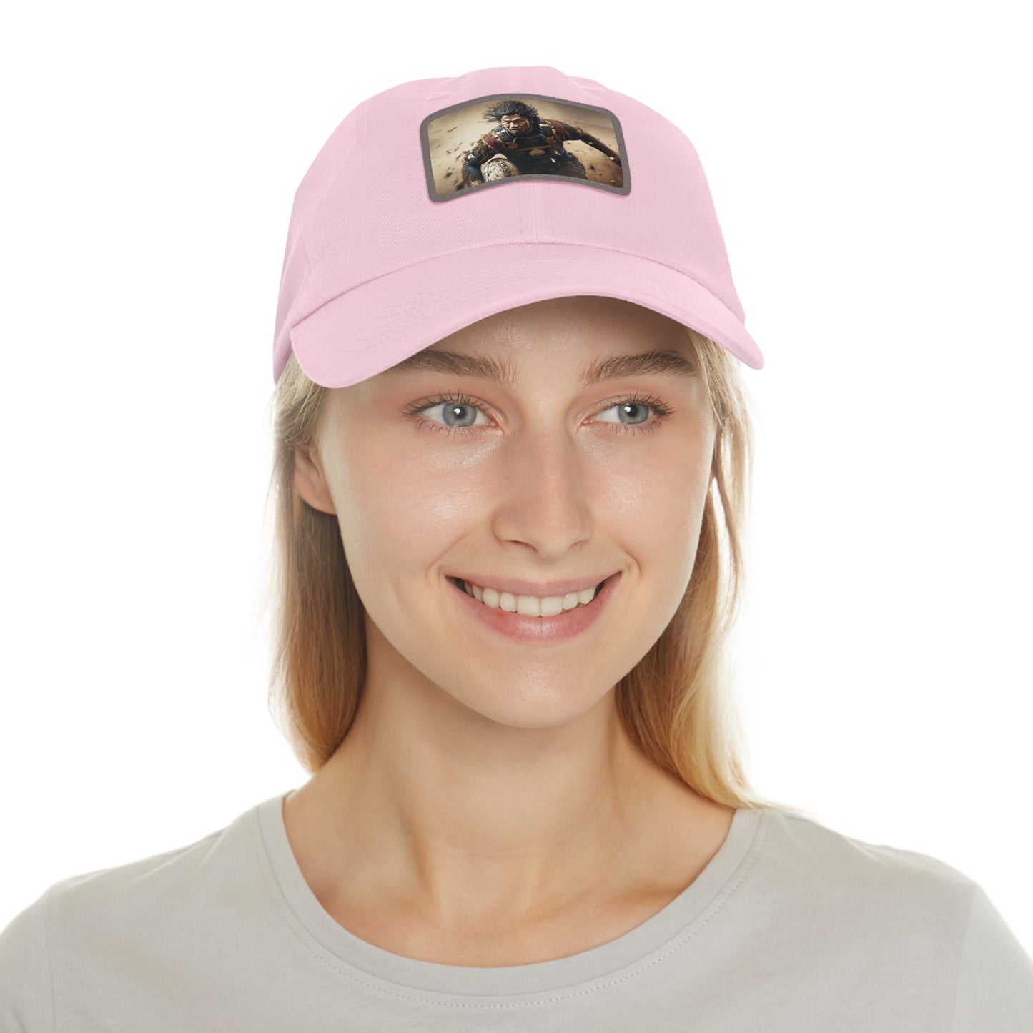 Samurai Rectangle Leather Patch Hat