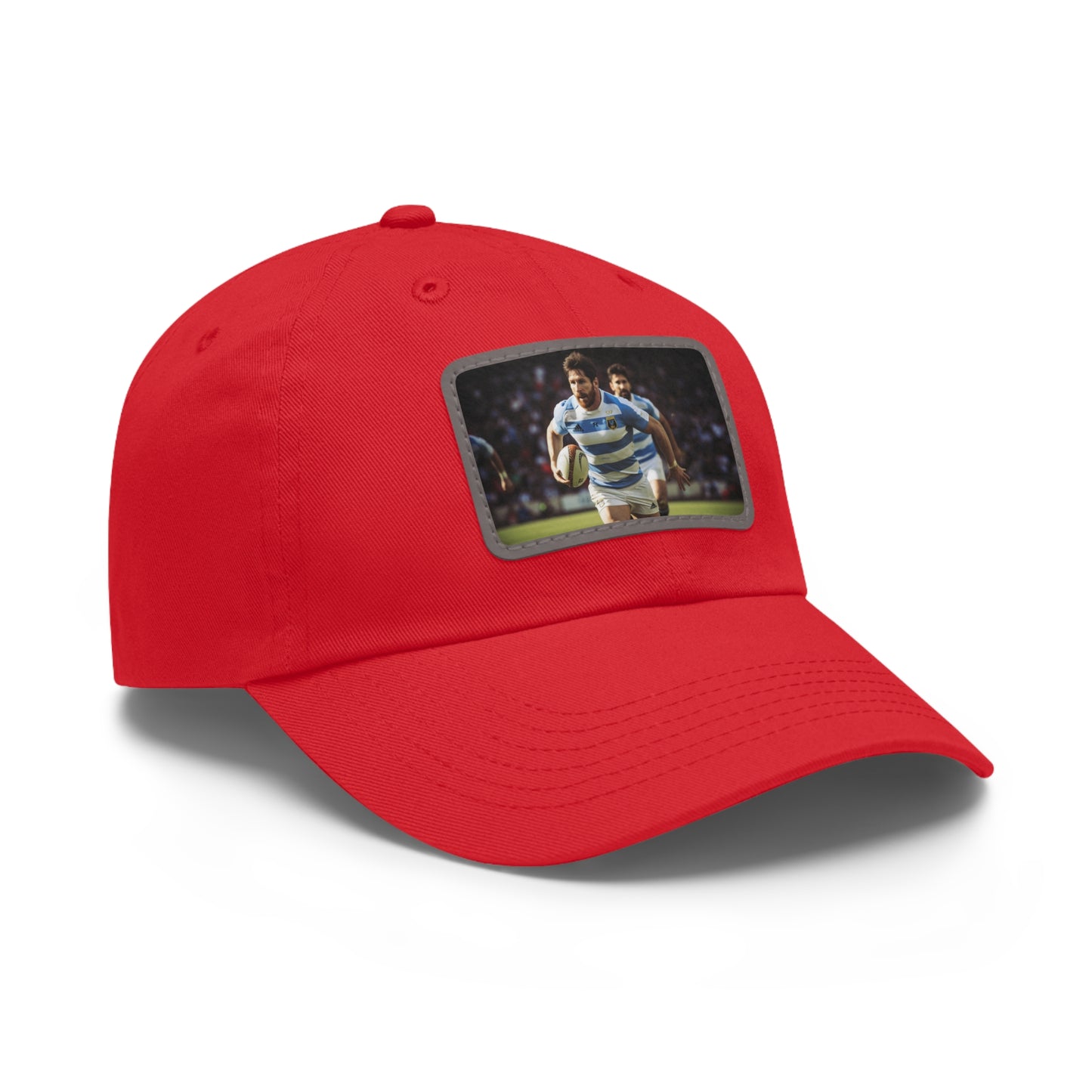 Rugby Messi Rectangle Leather Patch Hat