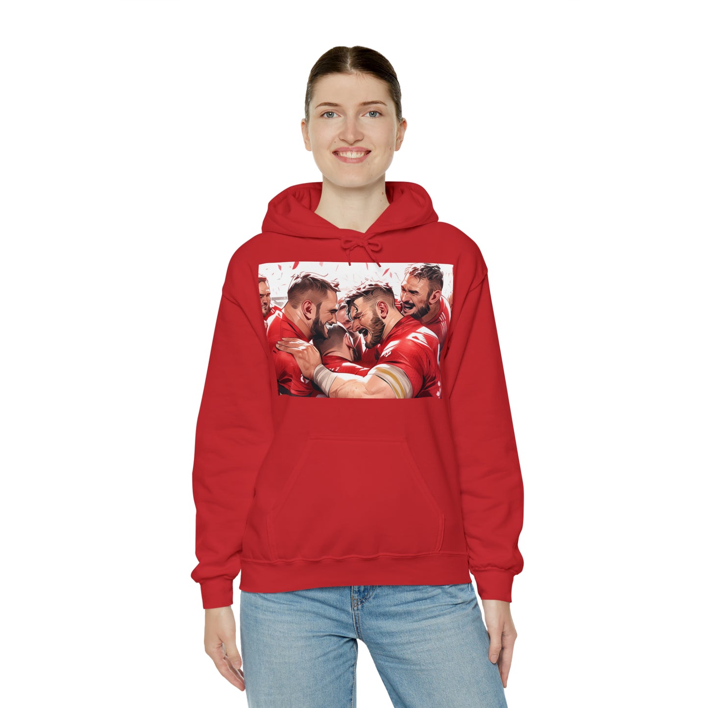 Post Match Wales - dark hoodies