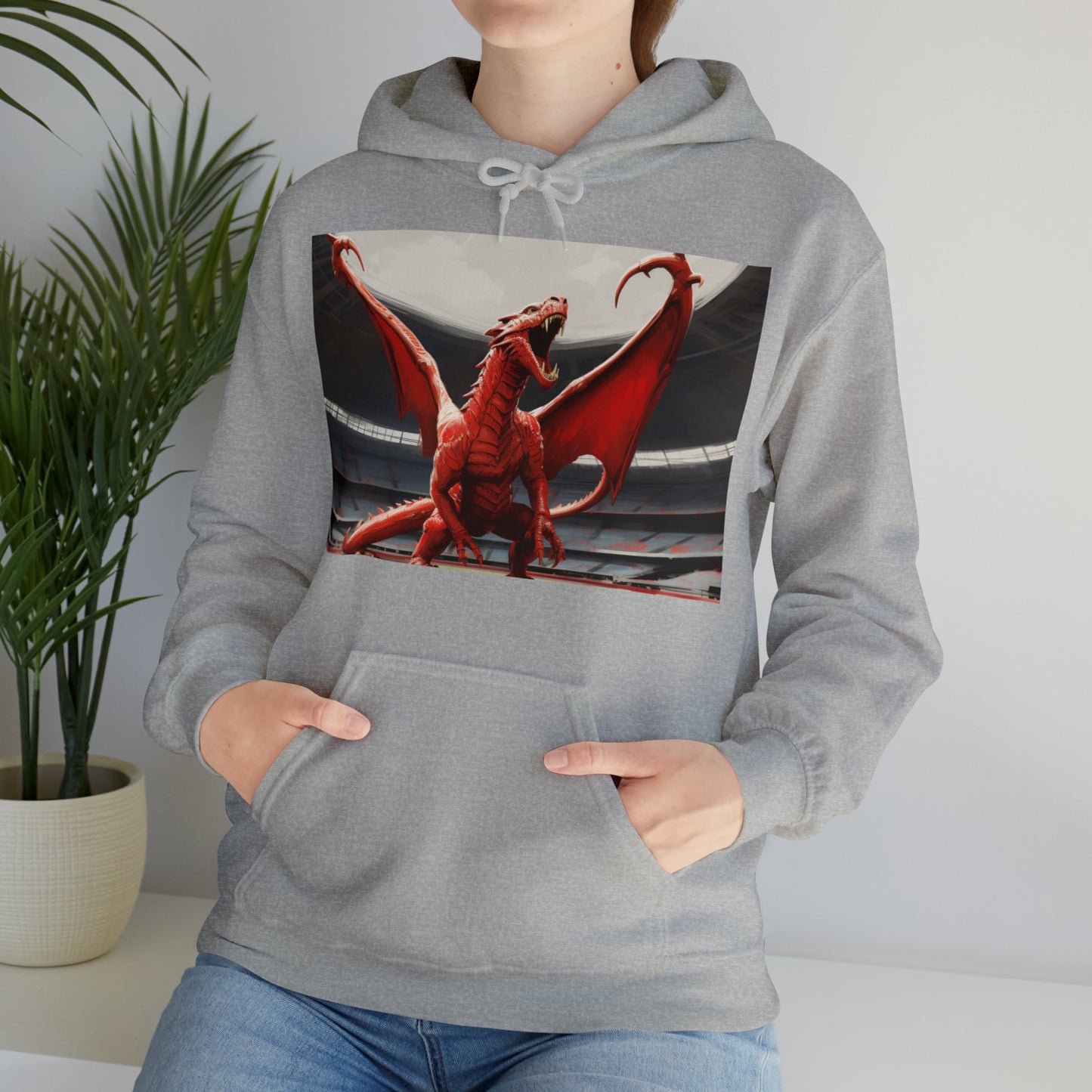 Welsh Dragon - light hoodies