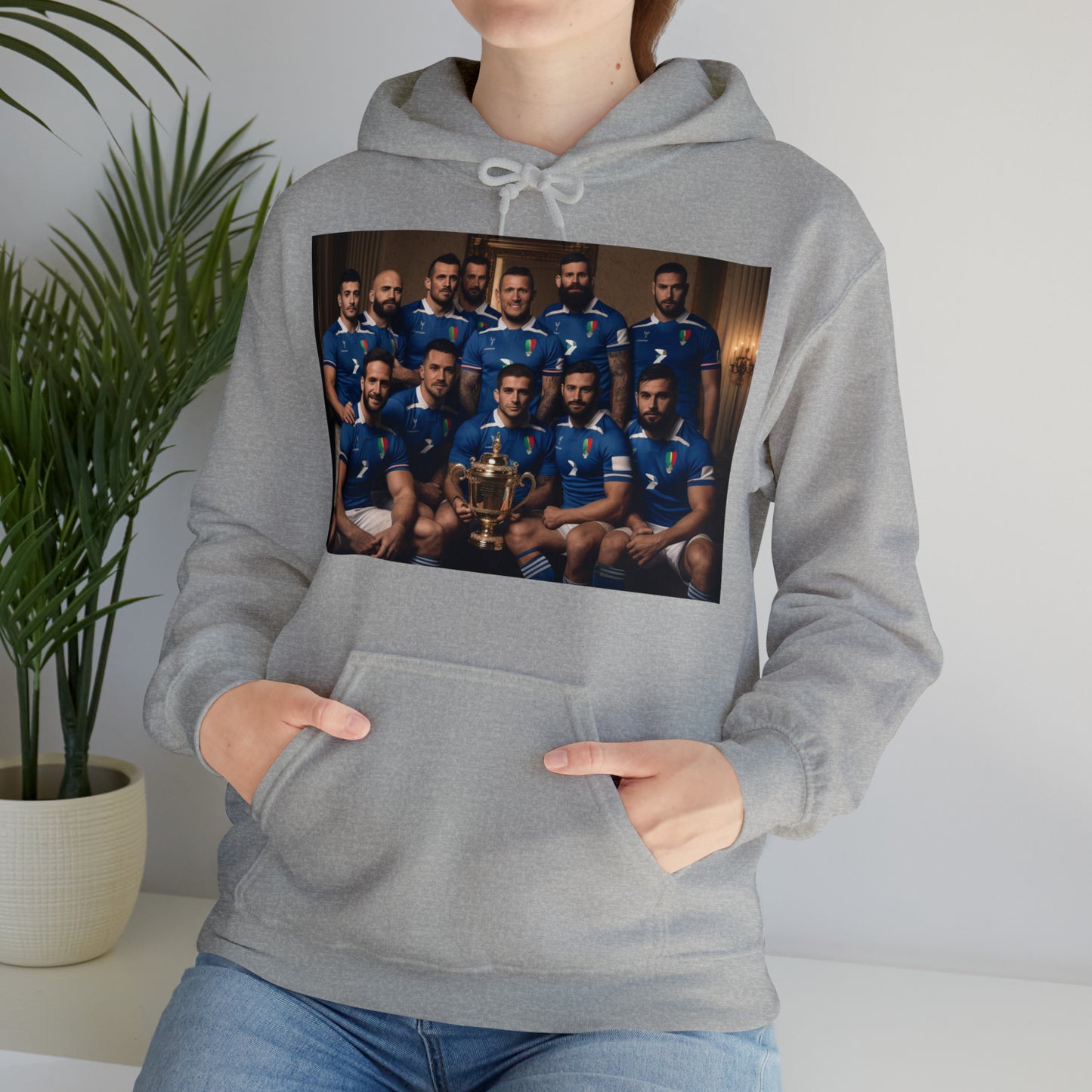 Italy World Cup photoshoot - light hoodies