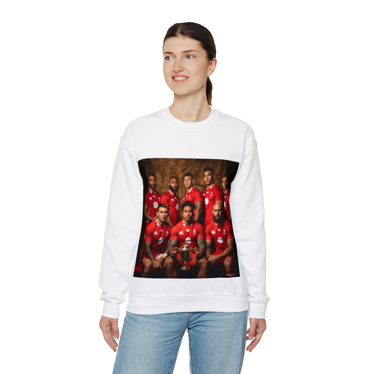 Tonga RWC photoshoot - light sweatshirts