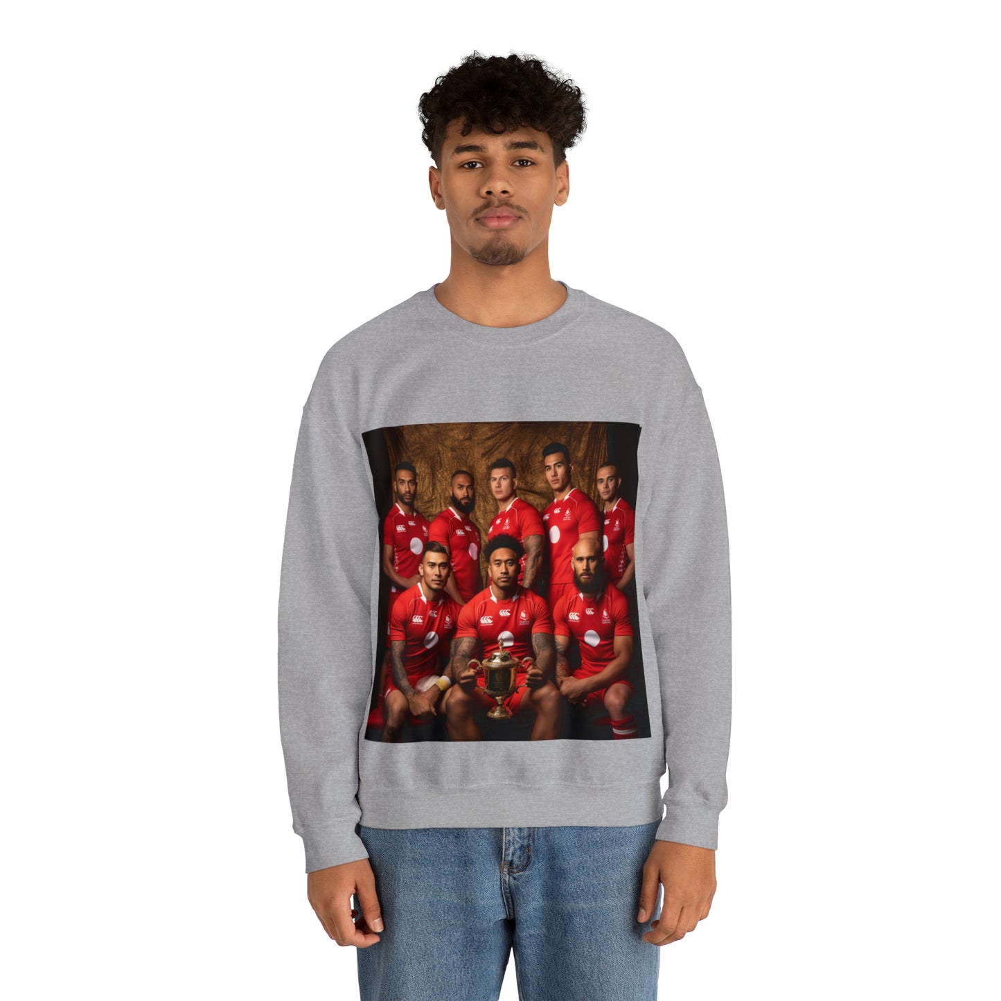 Tonga RWC photoshoot - light sweatshirts